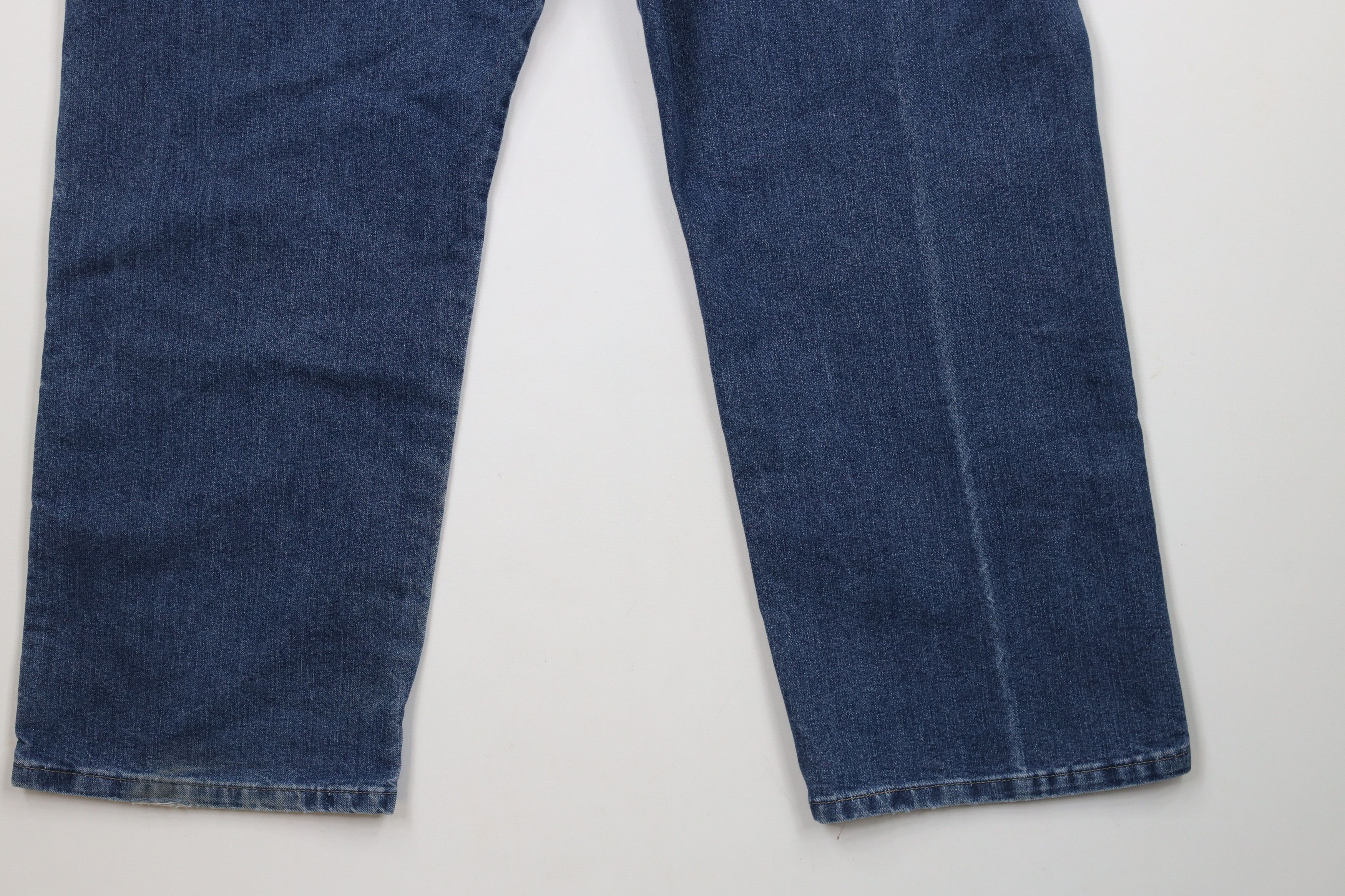 Vintage × Wrangler Vintage Y2K Wrangler Wide Leg Dungaree Denim Jeans Blue Size US 38 / EU 54 - 13 Thumbnail