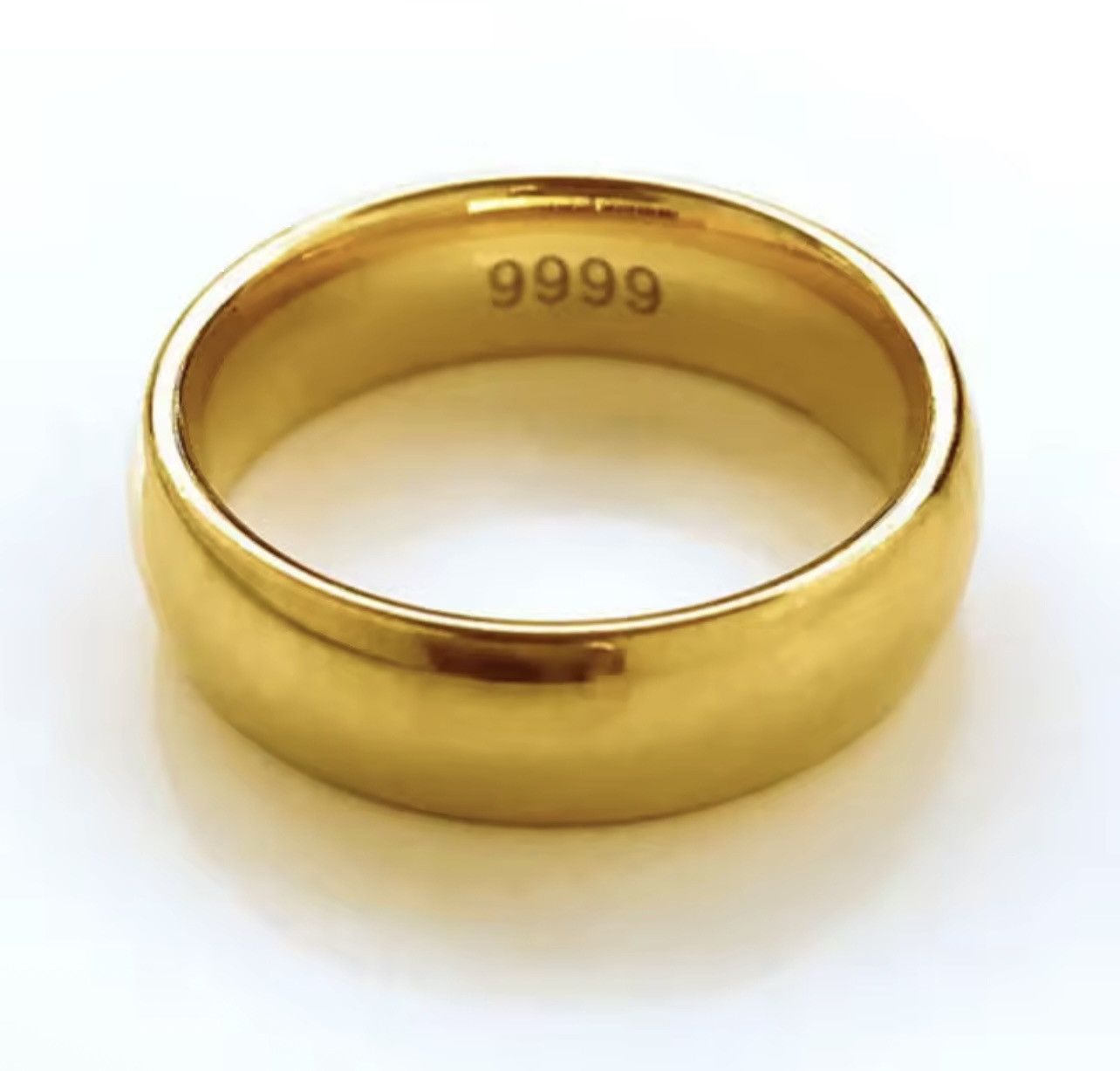 Jewelry Men’s 24kt 9999 6mm wedding band 10.5 Size ONE SIZE - 3 Thumbnail