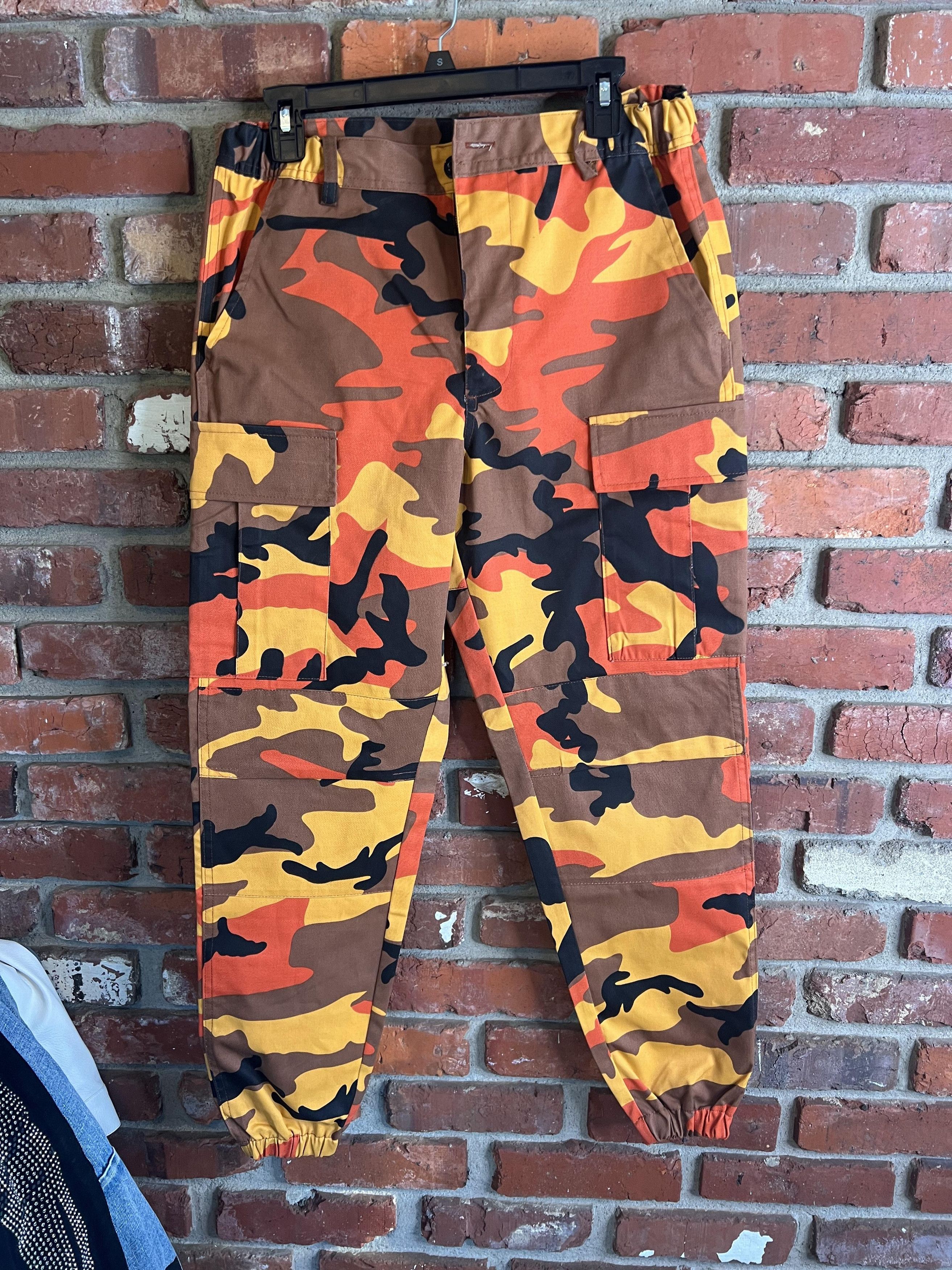 Orange Camo Pants