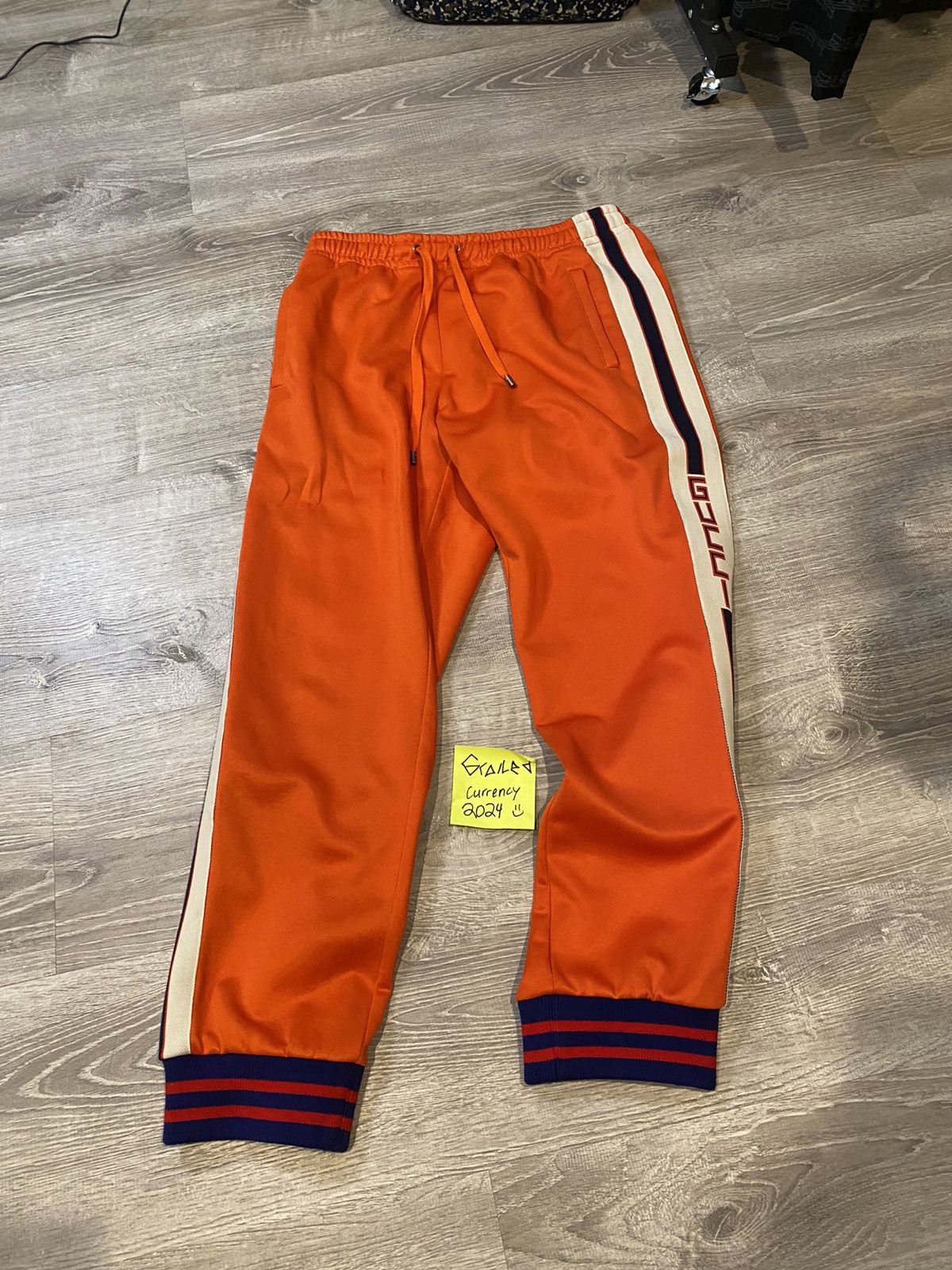 Image of Gucci Technical Jersey Pants in Orange, Men's (Size 30)