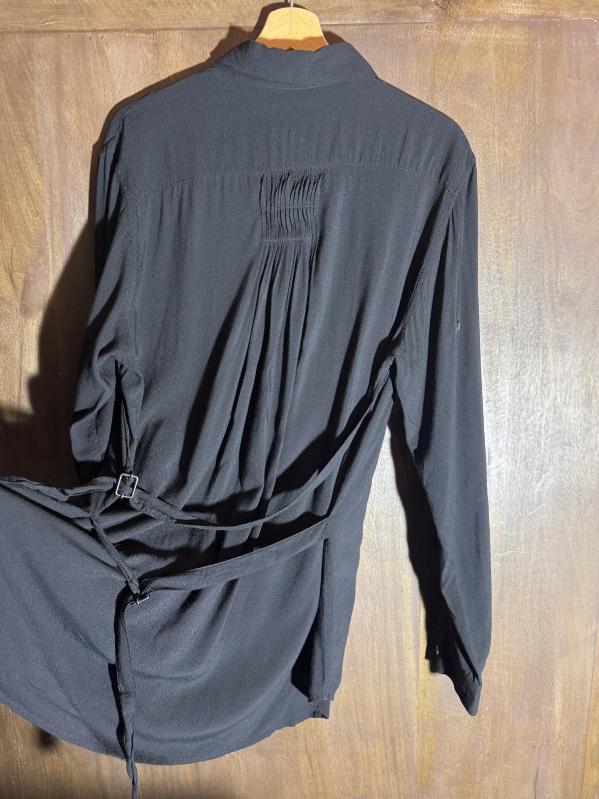 Ann Demeulemeester ann demeulemeester fw10 runway long black shirt 40 fr Size M / US 6-8 / IT 42-44 - 8 Thumbnail