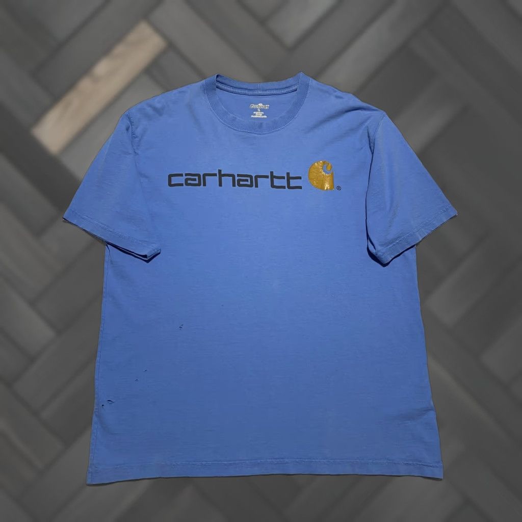 Carhartt VINTAGE Carhartt Shirt Mens Large Workwear Graphic Tee T-Shirt Spell Out Work Casual Size US L / EU 52-54 / 3 - 1 Thumbnail