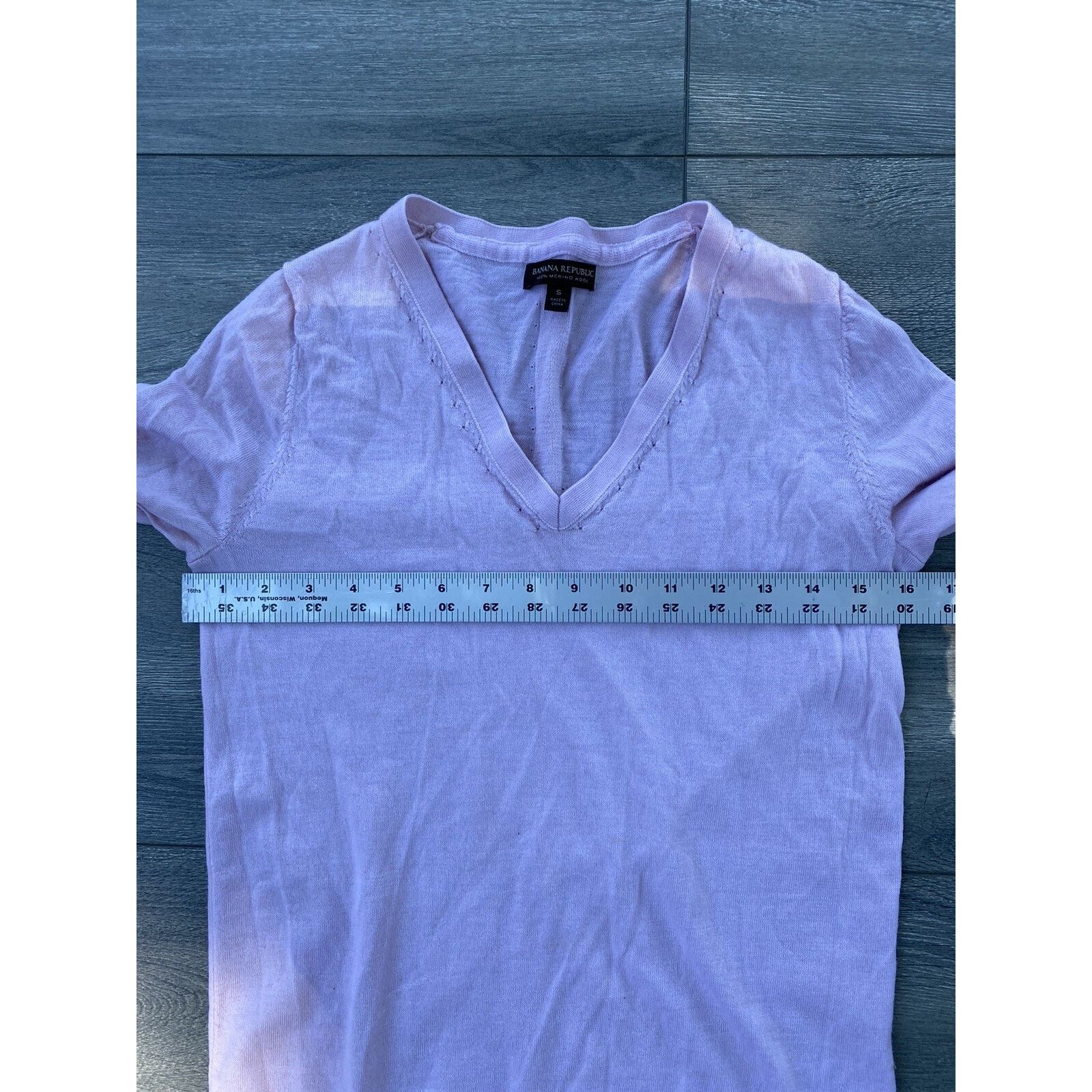 Banana Republic Banana Republic Sweater 100% merino wool pink Small A000237 Size S / US 4 / IT 40 - 9 Thumbnail