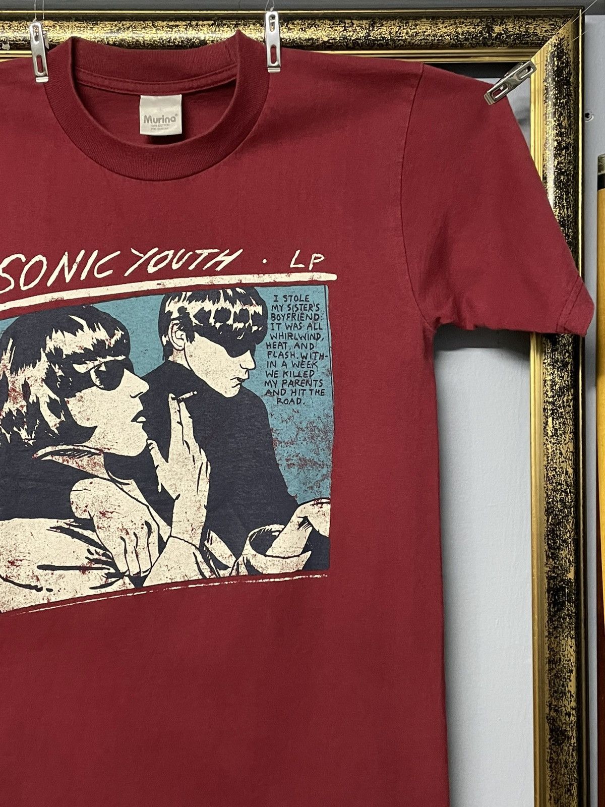 Band Tees Vintage Late 90s Sonic Youth Goo Noise Rock Distressed Tee Size US M / EU 48-50 / 2 - 5 Thumbnail