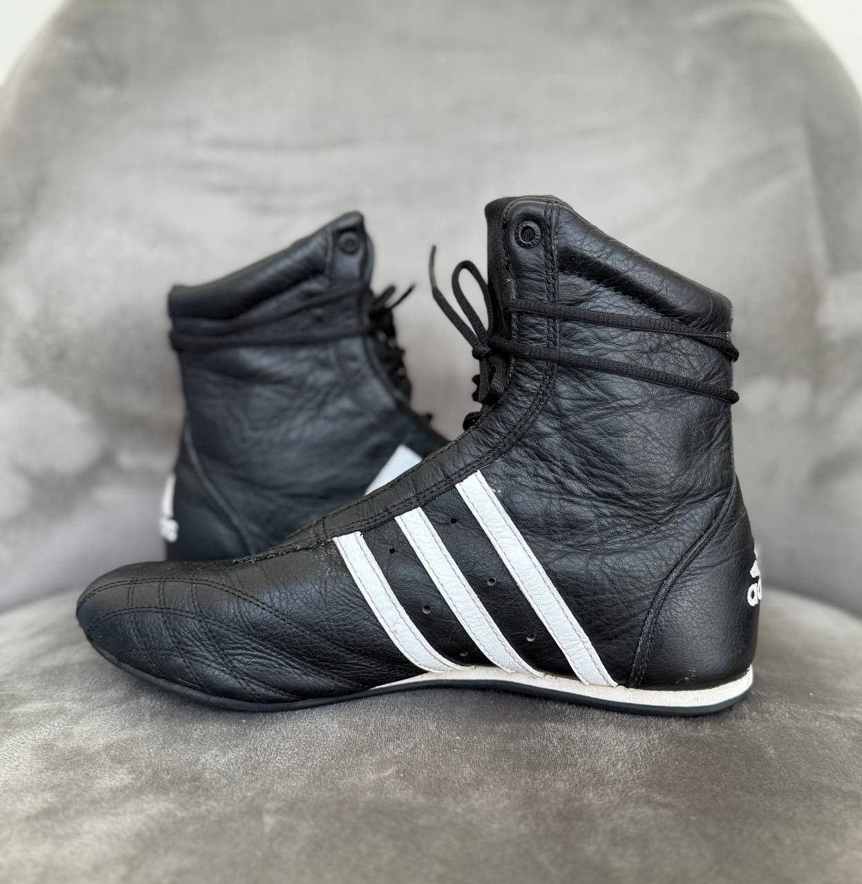 Adidas Adidas Prajna 05/03 Leather Vintage Boxing wrestling Boots Size US 6.5 / IT 36.5 - 3 Thumbnail