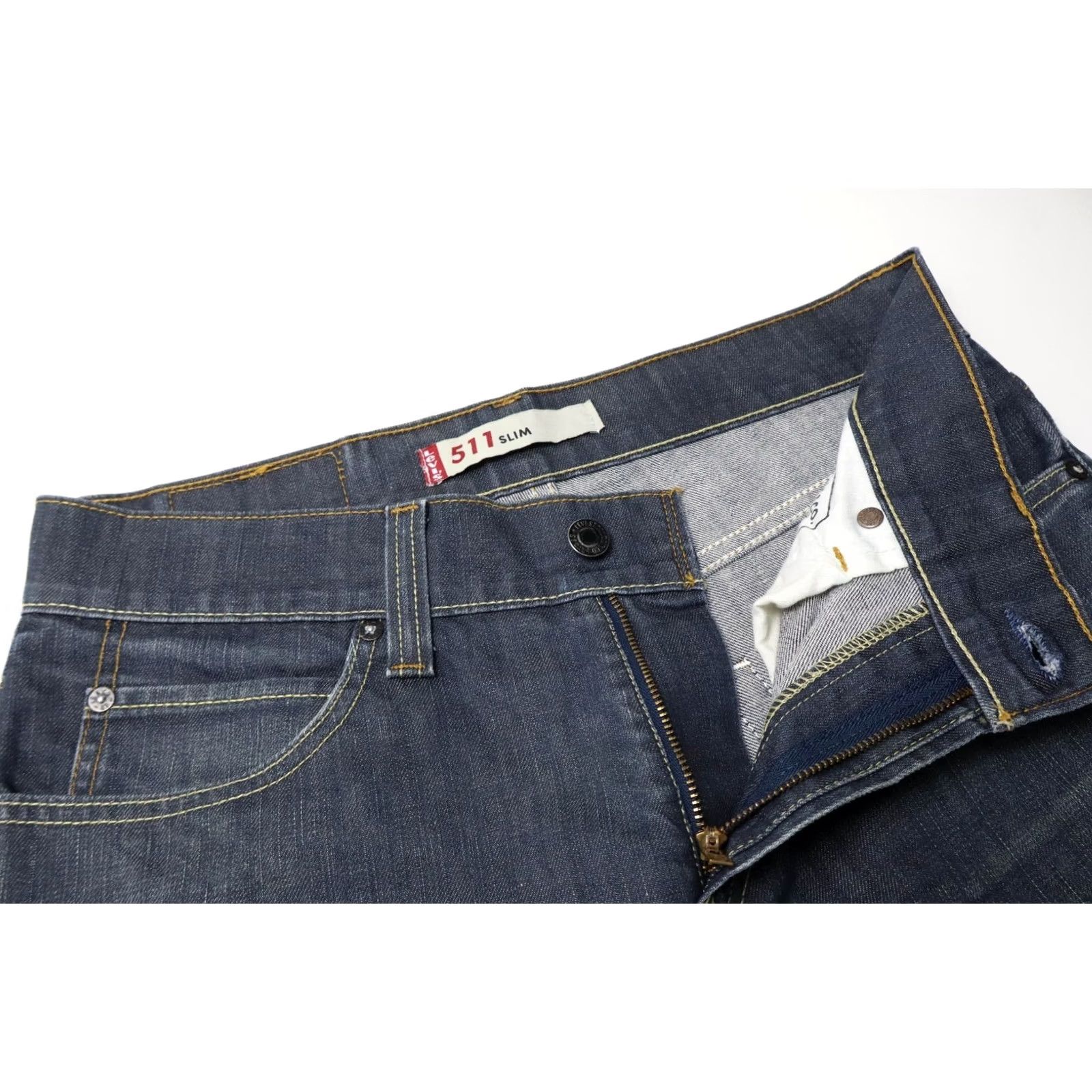 Levi's Levi's Jeans Men's 511 Straight Leg W32/L34 Blue Zip Fly Stretch Regular Fit Size US 32 / EU 48 - 4 Thumbnail