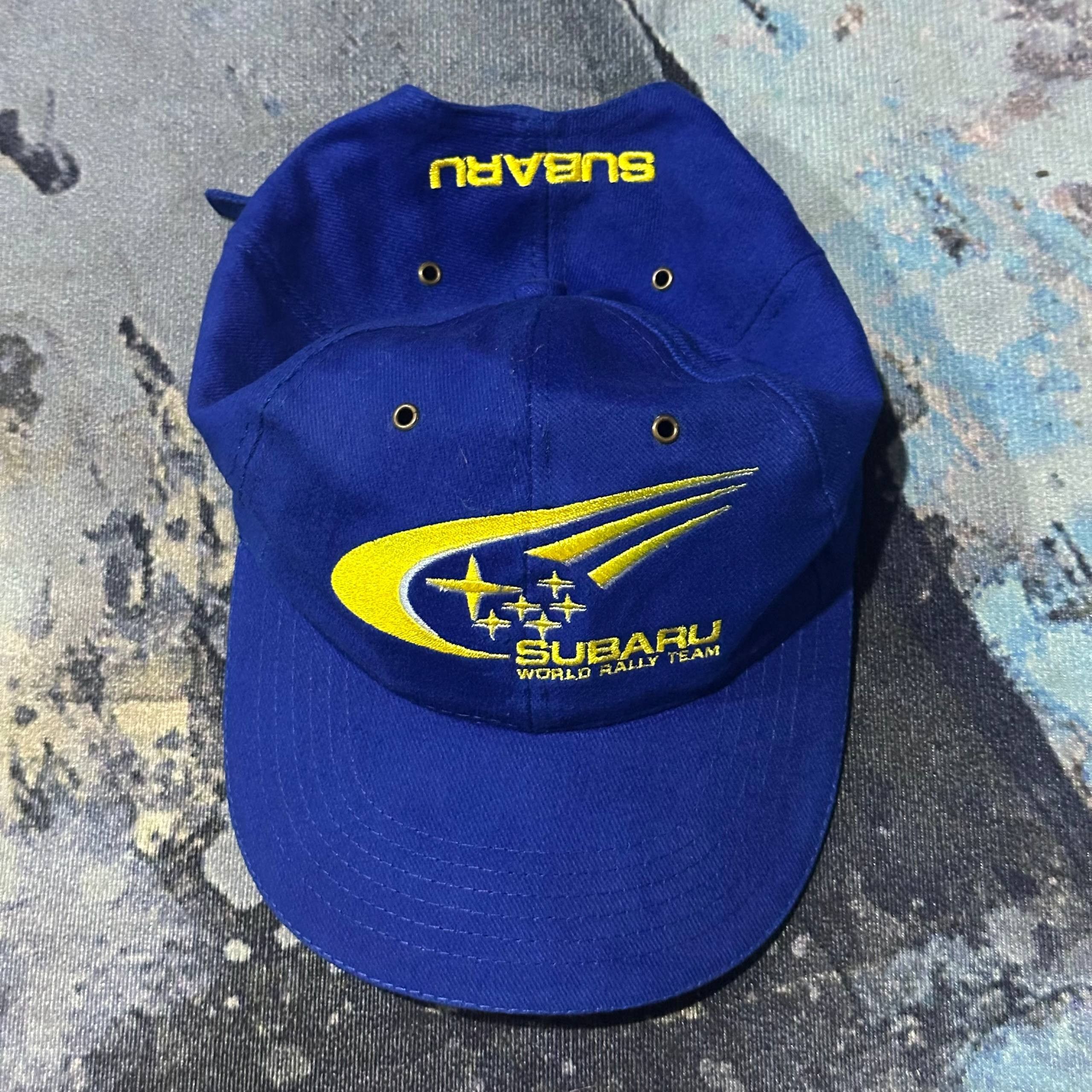 Vintage Vintage Subaru Racing World Rally Team Hat Size ONE SIZE - 2 Thumbnail