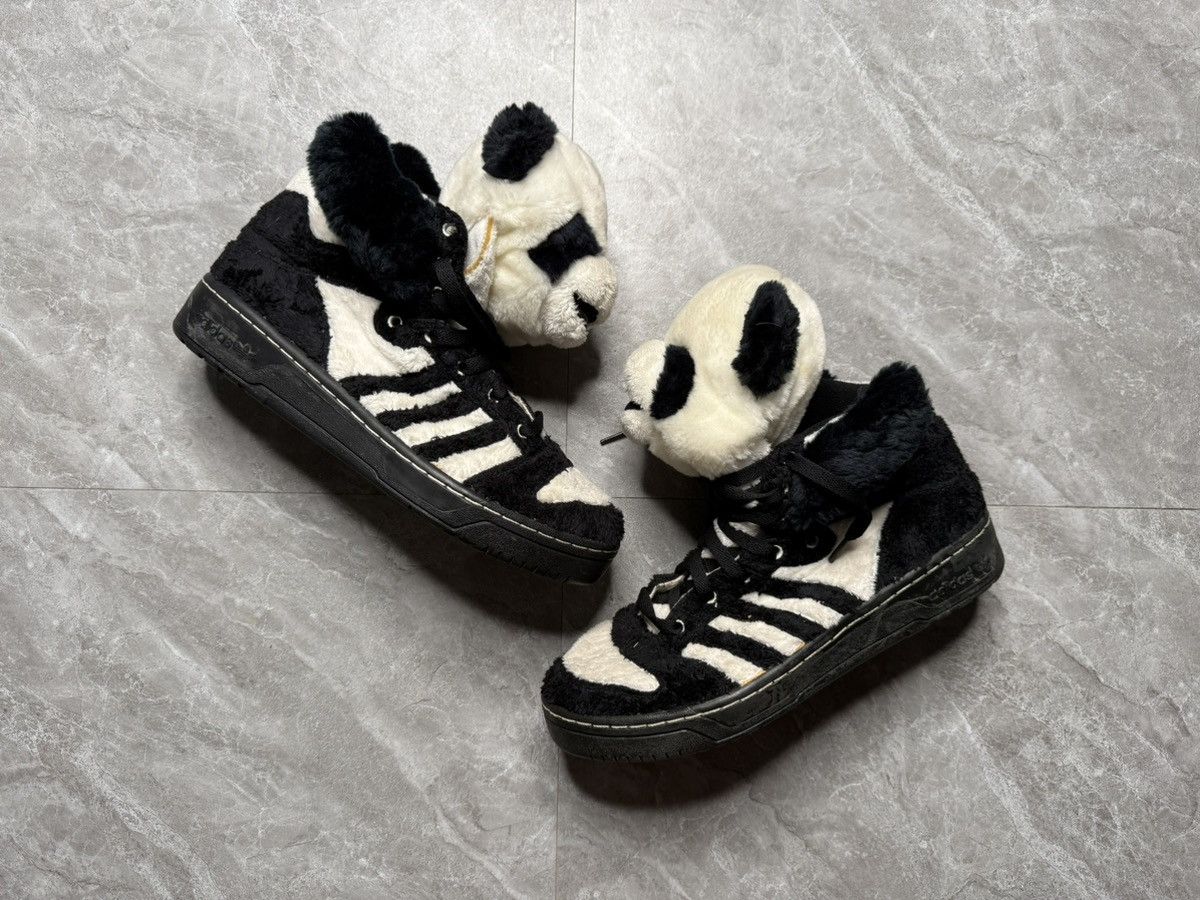 Adidas × Jeremy Scott Adidas By Jeremy Scott F/W 11 Panda Hightop Sneakers Size US 9.5 / EU 42-43 - 2 Thumbnail