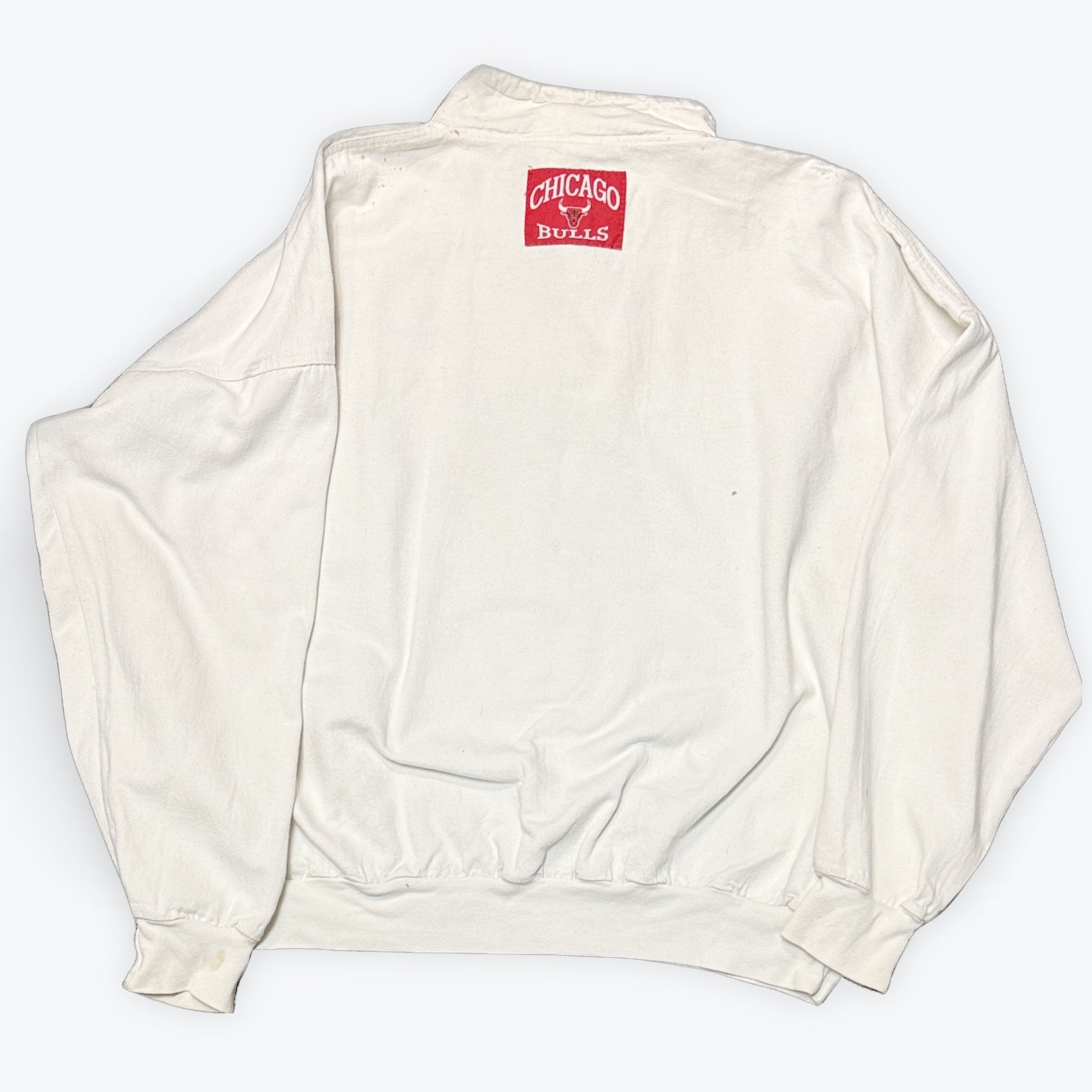 Vintage XL - Vintage Chicago Bulls White Pullover Size US XL / EU 56 / 4 - 1 Thumbnail