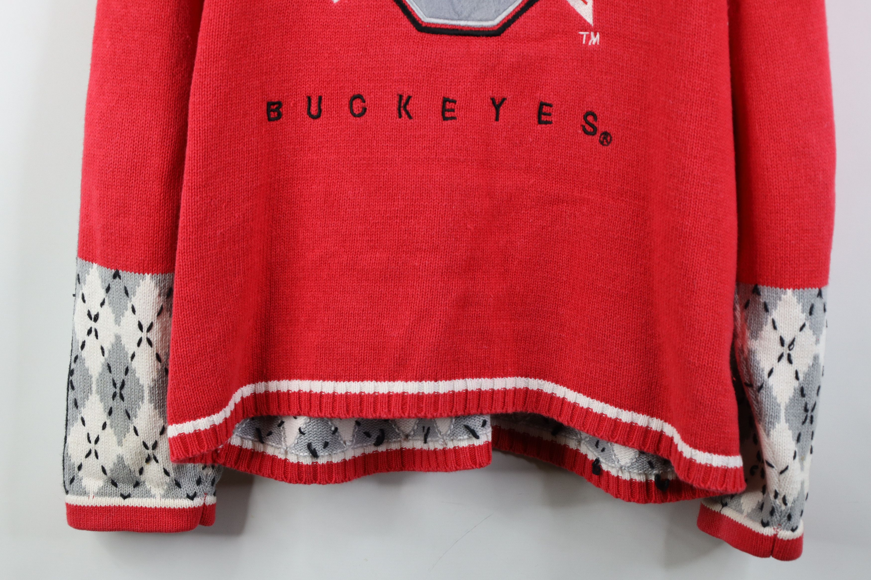 Vintage Vintage 90s Ohio State University Football Full Zip Sweater Size L / US 10 / IT 46 - 16 Thumbnail