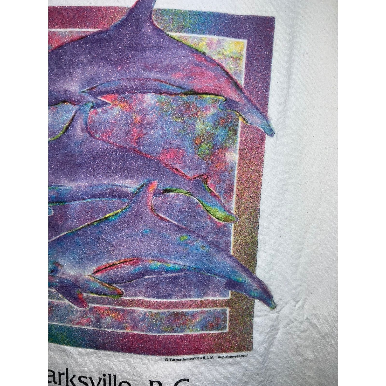 Vintage Vintage Dolphin Shirt Parksville Canada Art The Woods 90s L Size US L / EU 52-54 / 3 - 4 Thumbnail