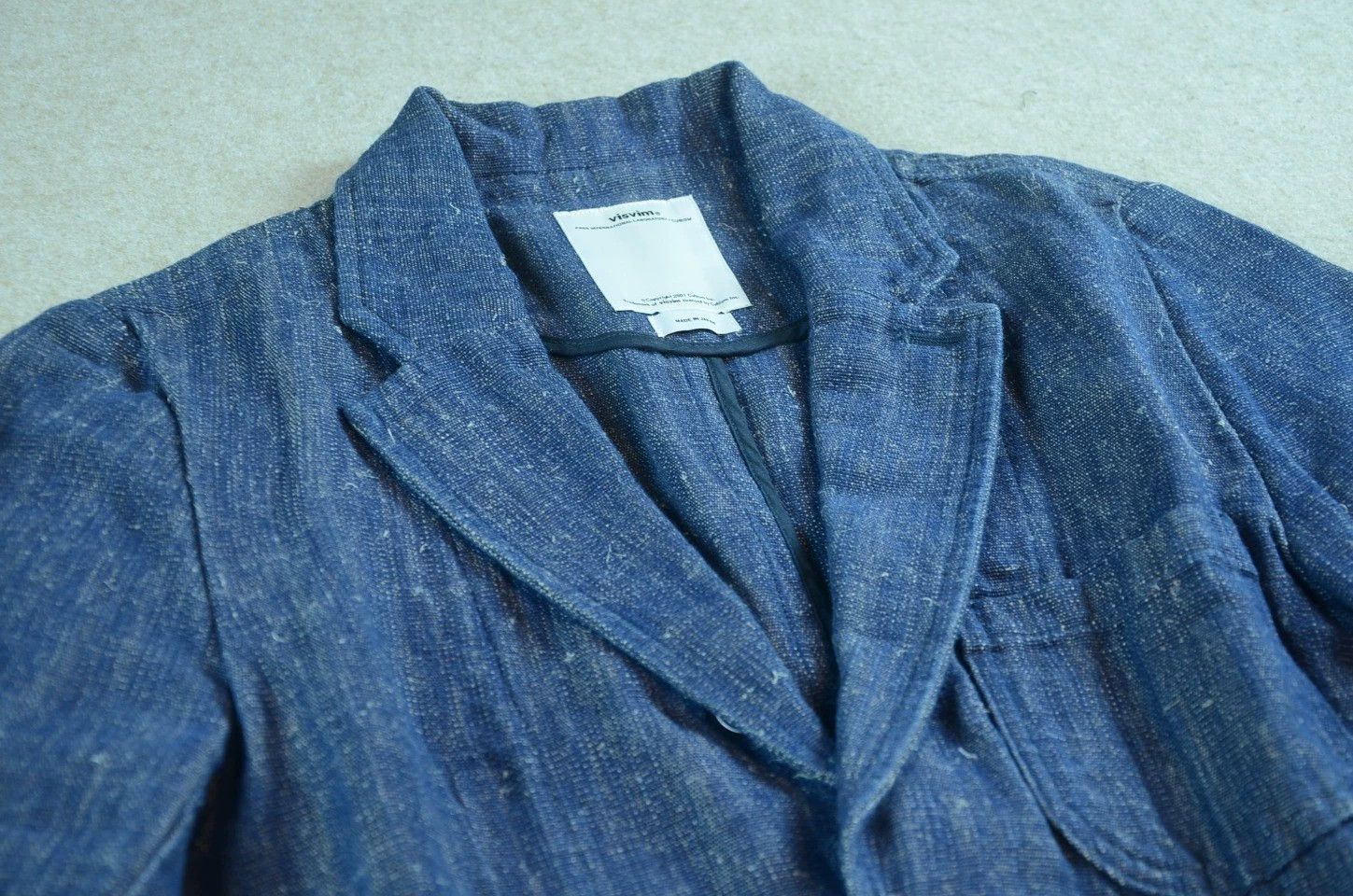 Visvim Visvim Academia Blazer Cotton Linen Blend Cream Size US M / EU 48-50 / 2 - 2 Thumbnail