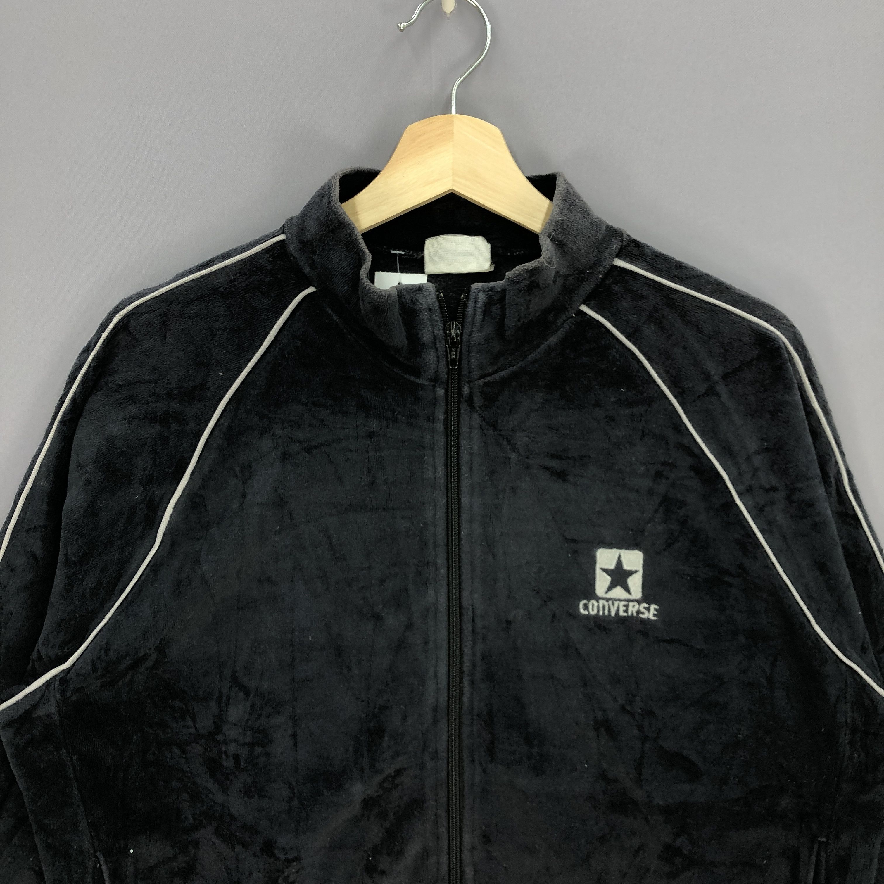 Vintage 90s Converse Sweater Converse Zipper Sweatshirt