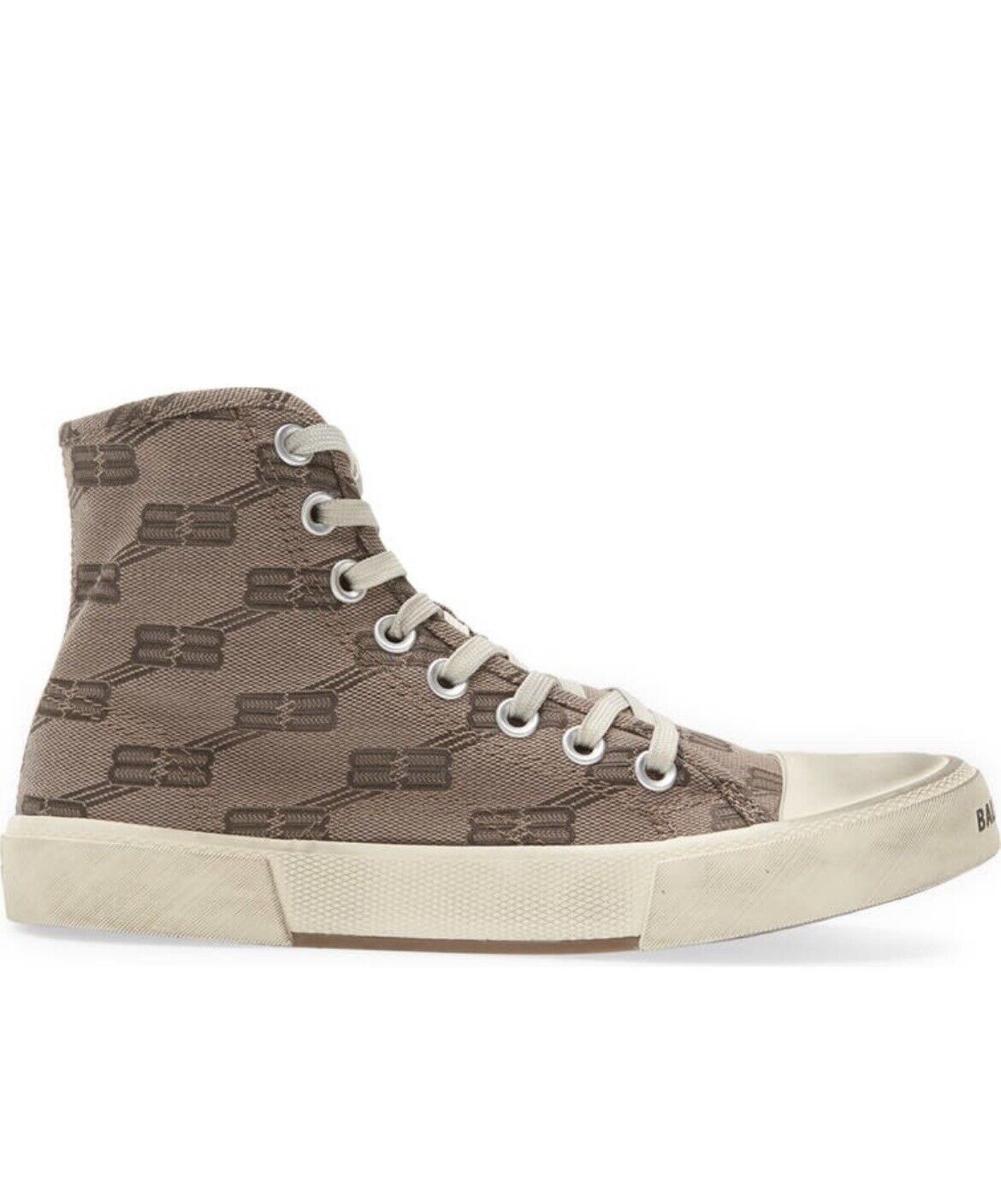 image of Balenciaga O1In1G1223 Paris High Top Sneaker In Brown, Women's (Size 4)