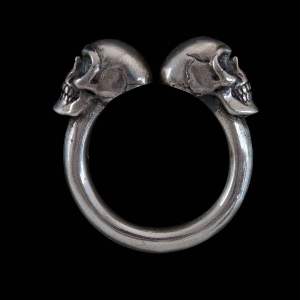 Jewelry Skull Hip-hop Jewelry Rings Open Chrome Ring (Size 7-13) Size ONE SIZE - 1 Thumbnail