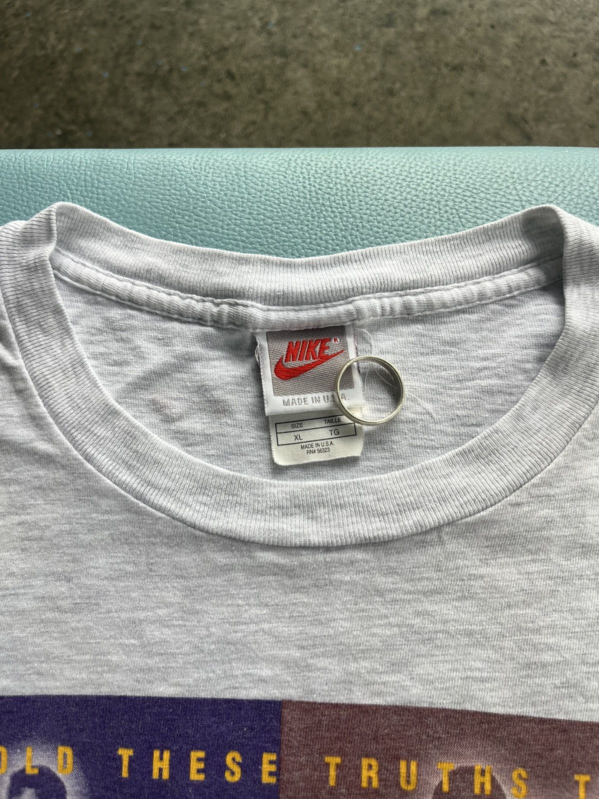 Nike × Vintage Vintage NIKE Life Liberty Happiness 90’s Tshirt Size US XL / EU 56 / 4 - 5 Thumbnail