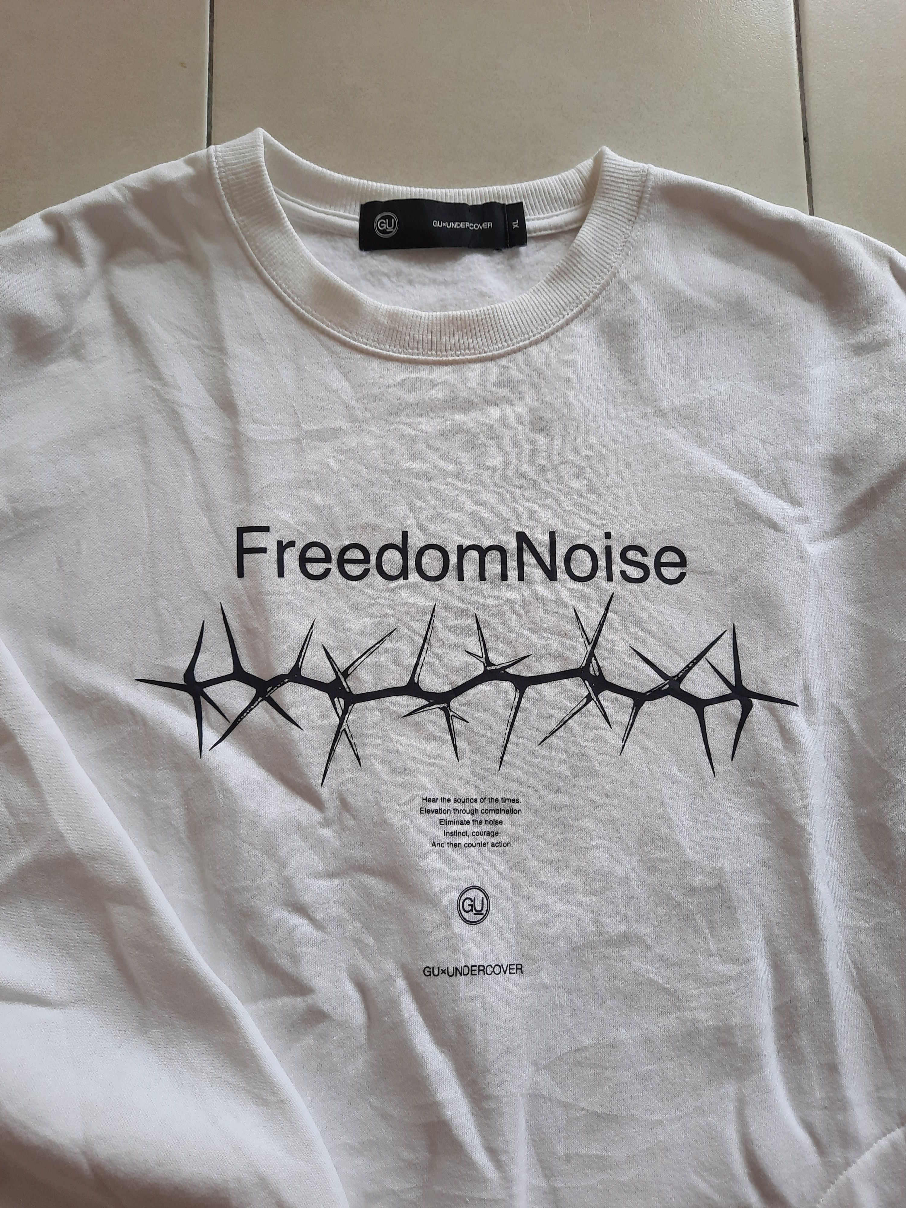 GU × Japanese Brand × Undercover GU X Undercover Jacquard Knit Sweater "Freedom Noise" XL Size US XL / EU 56 / 4 - 9 Thumbnail