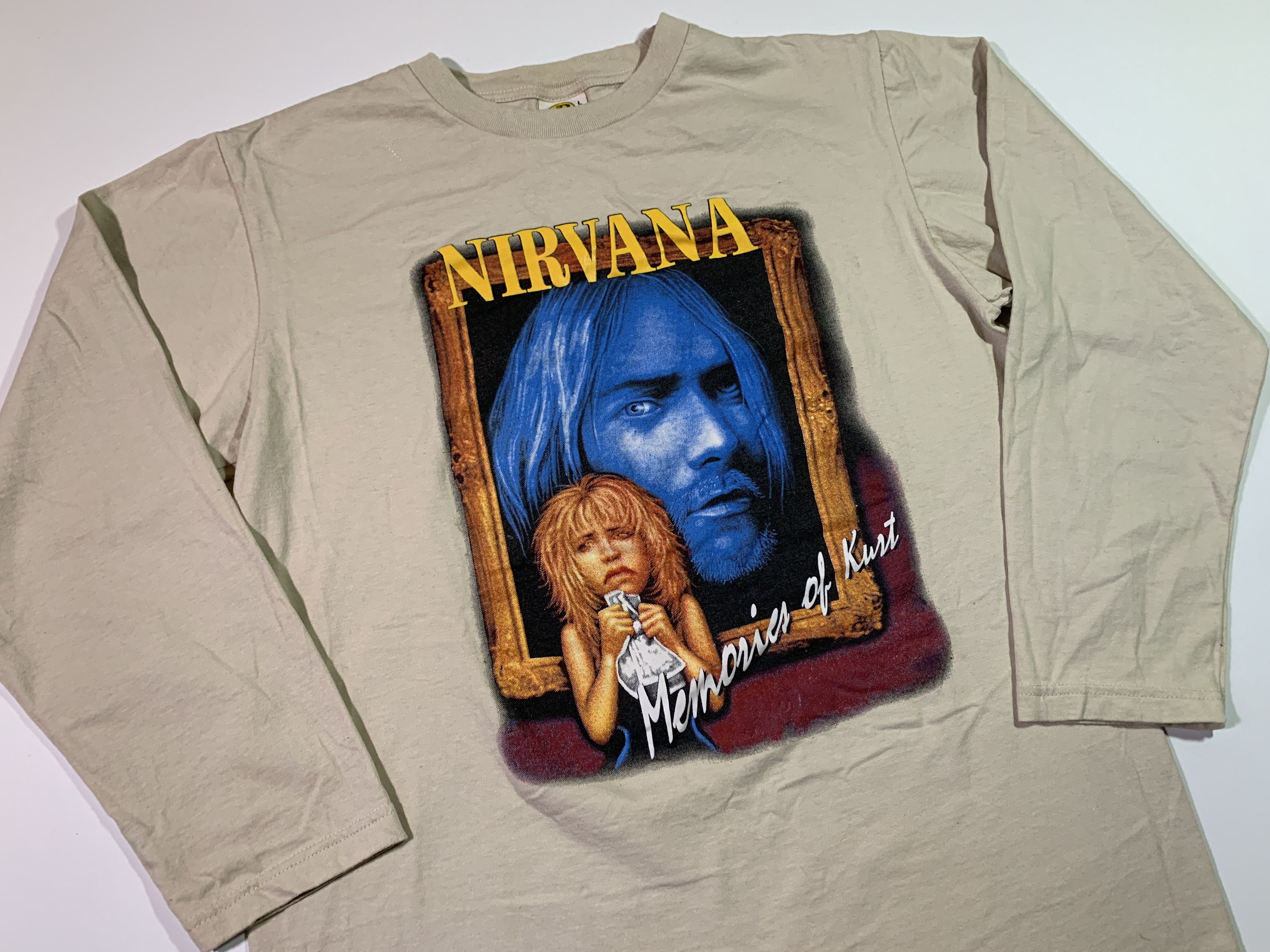 Band Tees × Nirvana × Vintage Vintage Nirvana Memories Of Kurt Cobain Long Sleeve Tee Size US L / EU 52-54 / 3 - 2 Thumbnail