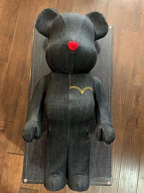 Medicom Toy MEDICOM 1000% BEARBRICK LEVIS 501 BLACK DENIM NUMBERED Size ONE SIZE - 1 Thumbnail