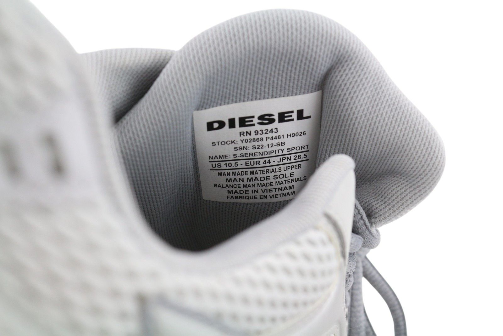 Diesel S-SERENDIPITY SPORT EU44 Grey Almond Toe 41118 Size US 11 / EU 44 - 11 Thumbnail