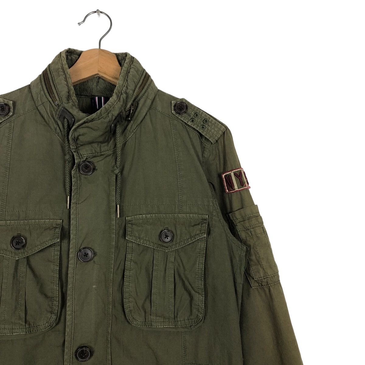 Japanese Brand 🔥90’s Design Biker Military Jacket Tommy Hilfiger Size US M / EU 48-50 / 2 - 7 Thumbnail