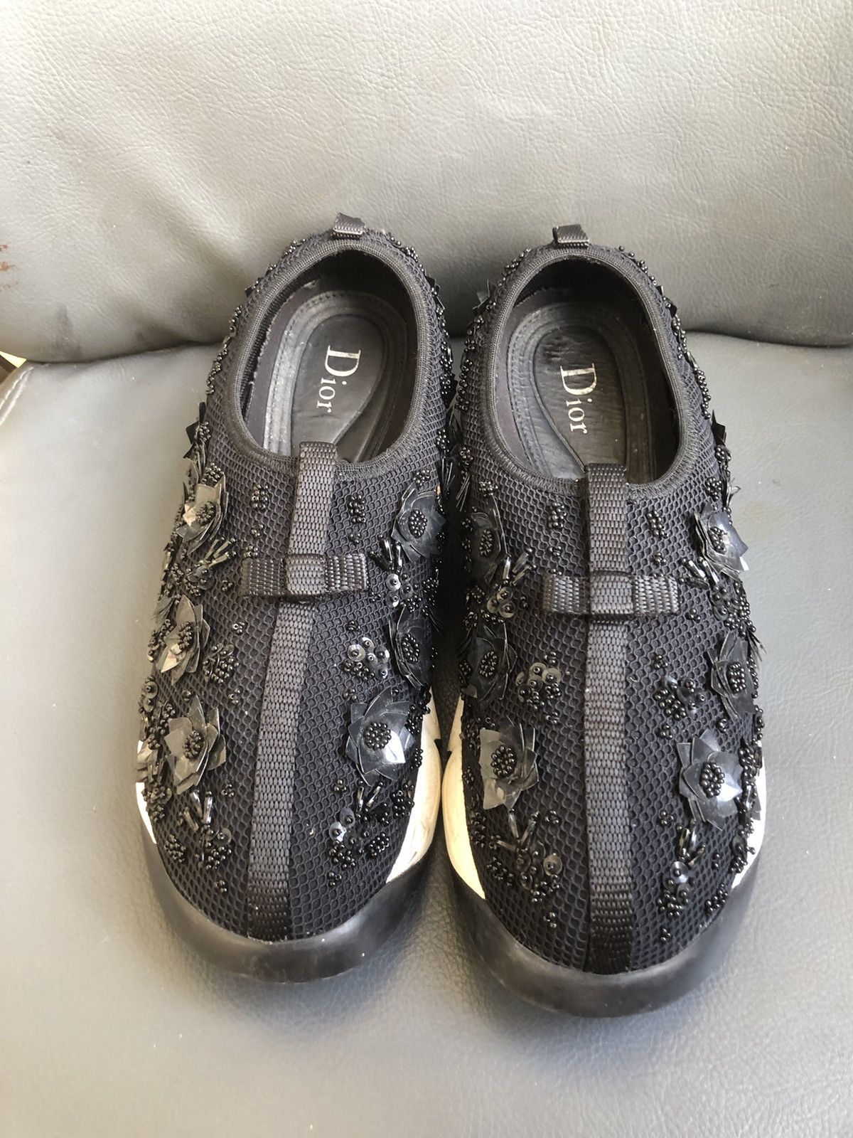Dior Christian Dior Black Mesh Women’s Sneakers Size 38 Size US 8 / IT 38 - 2 Thumbnail