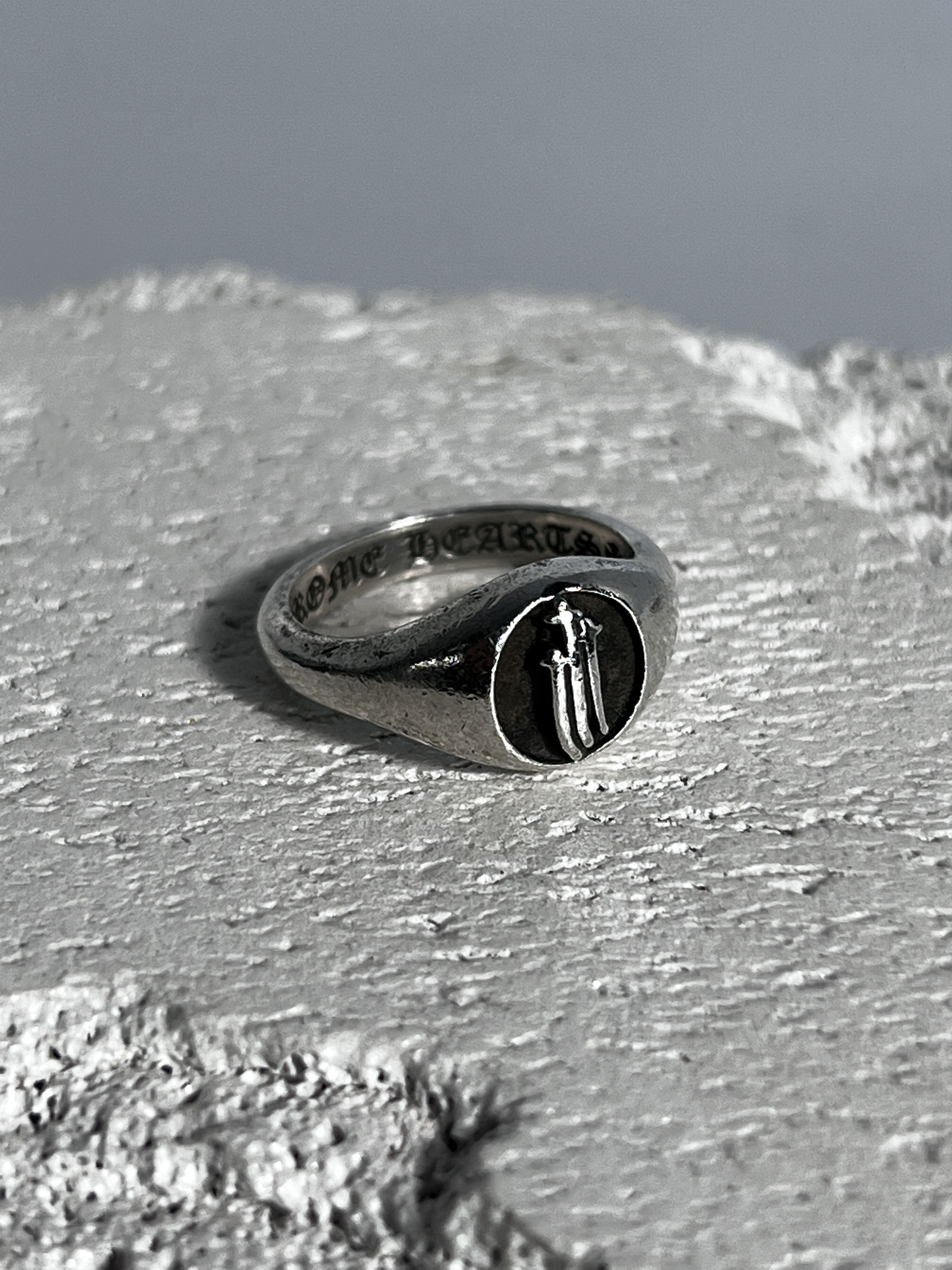 Chrome Hearts Chrome Hearts Triple Sword Signet Ring Silver 925 US7.5 Size ONE SIZE - 1 Thumbnail