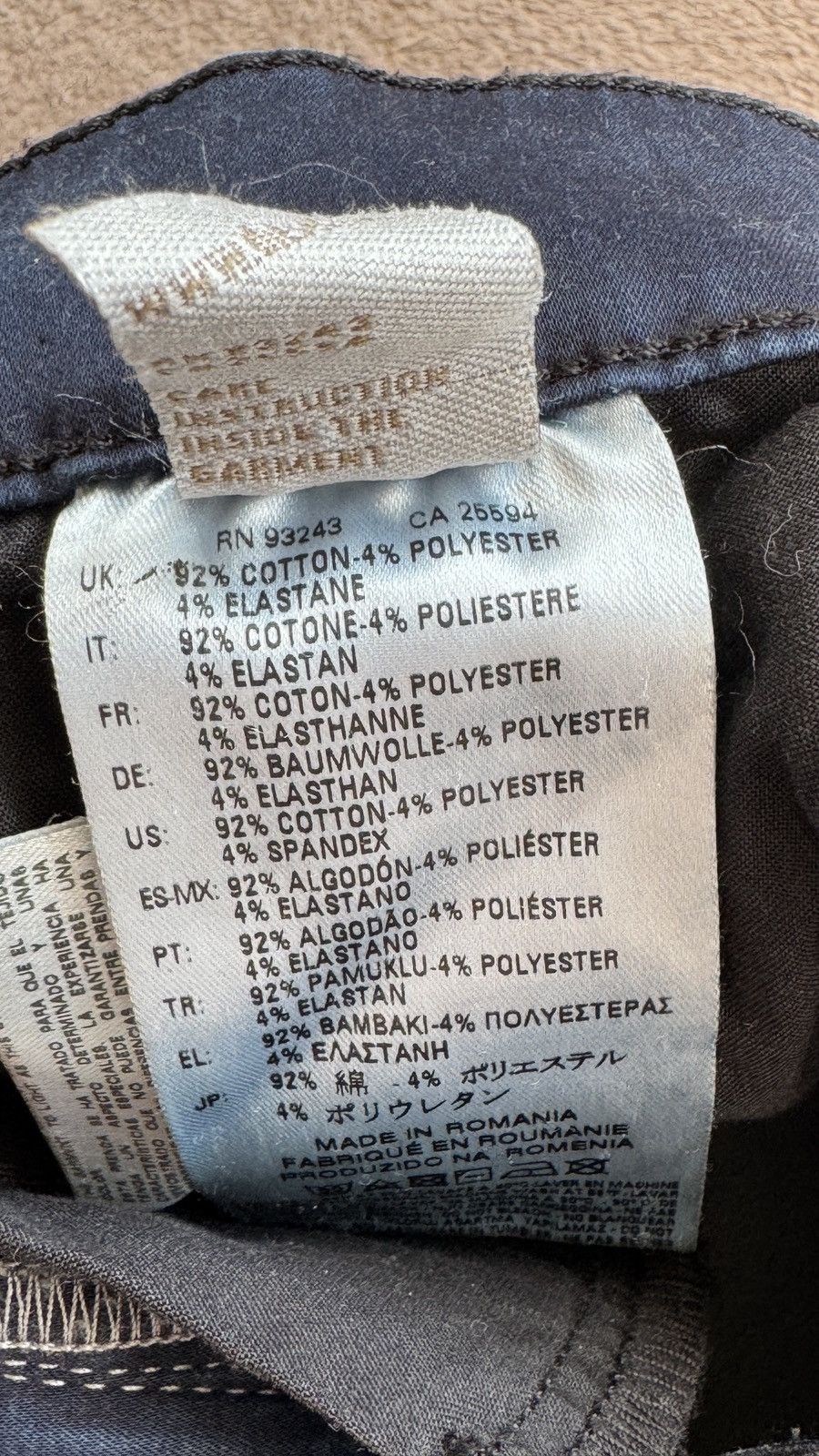 Japanese Brand Diesel Slandy Slim Skinny Jeans ysl hedi slimane wax biker Size 28" / US 6 / IT 42 - 6 Thumbnail