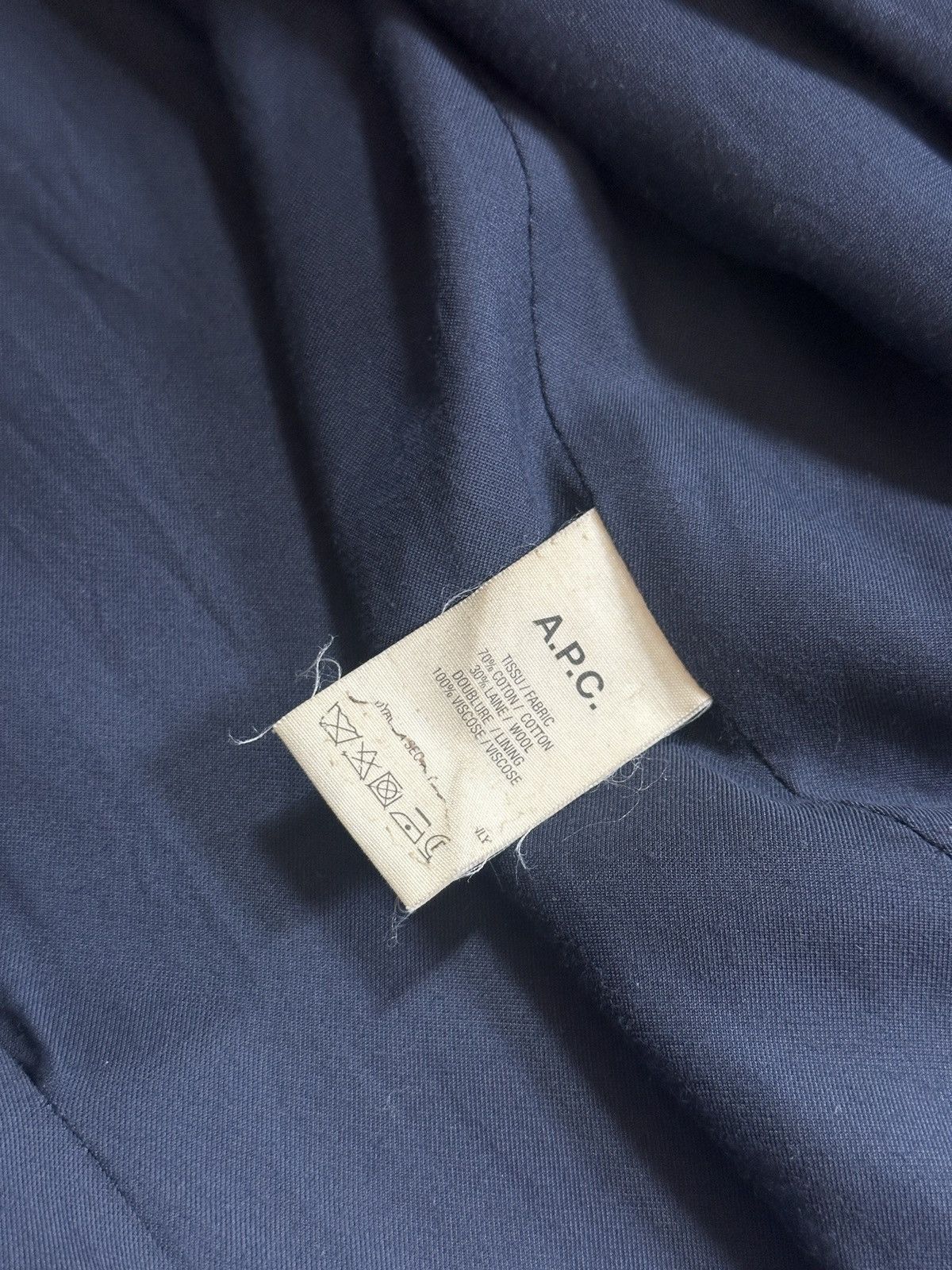A.P.C. Navy Trench Coat Size US S / EU 44-46 / 1 - 4 Thumbnail