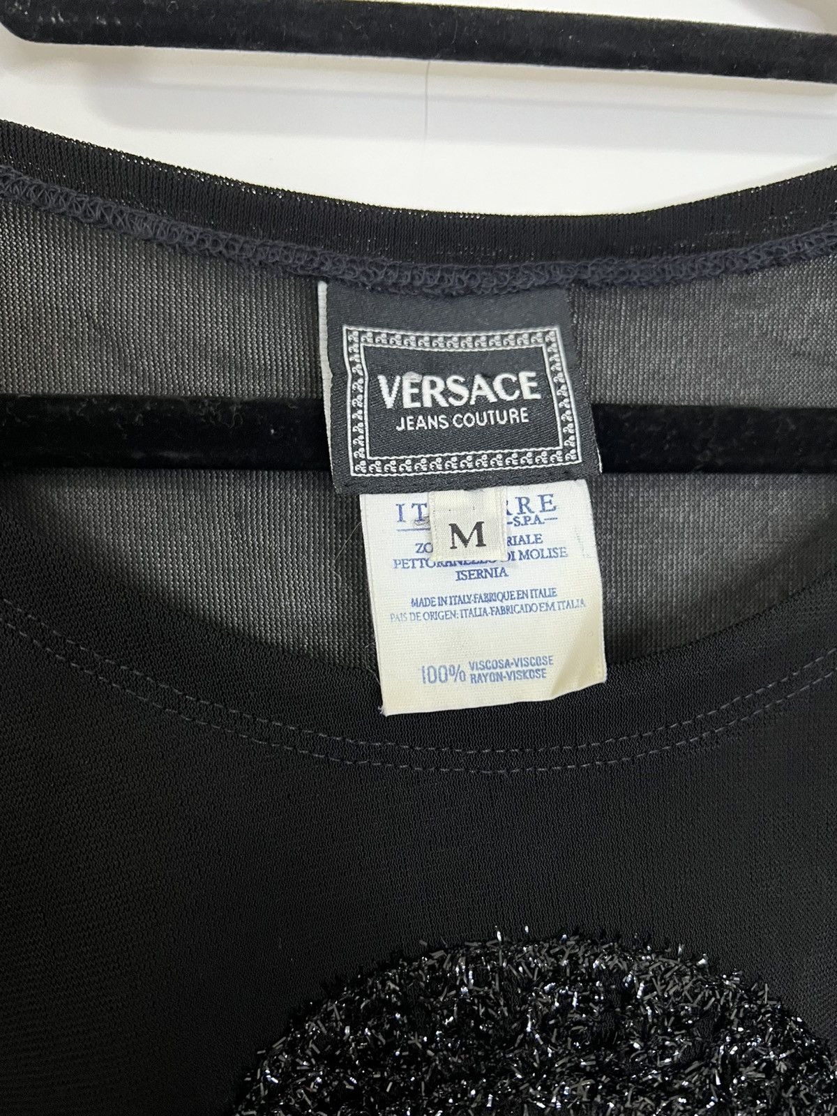 Versace Jeans Couture Versace jeans couture top black long sleeved M Size M / US 6-8 / IT 42-44 - 2 Thumbnail