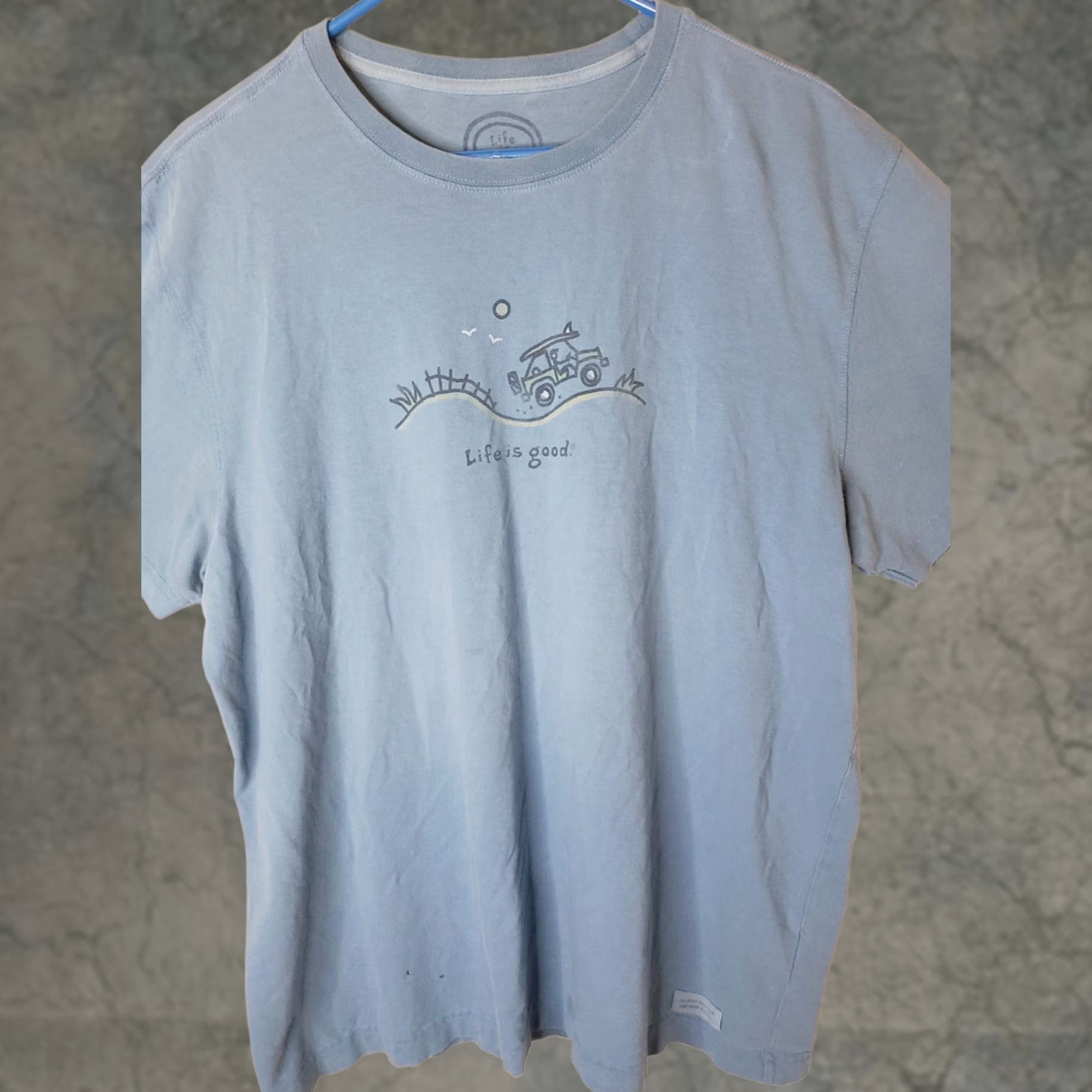 Life is Good Life is Good Men's T-Shirt L Blue Surf Beach Short Sleeve Tee Shirt Surf Board Jam Size US L / EU 52-54 / 3 - 1 Thumbnail