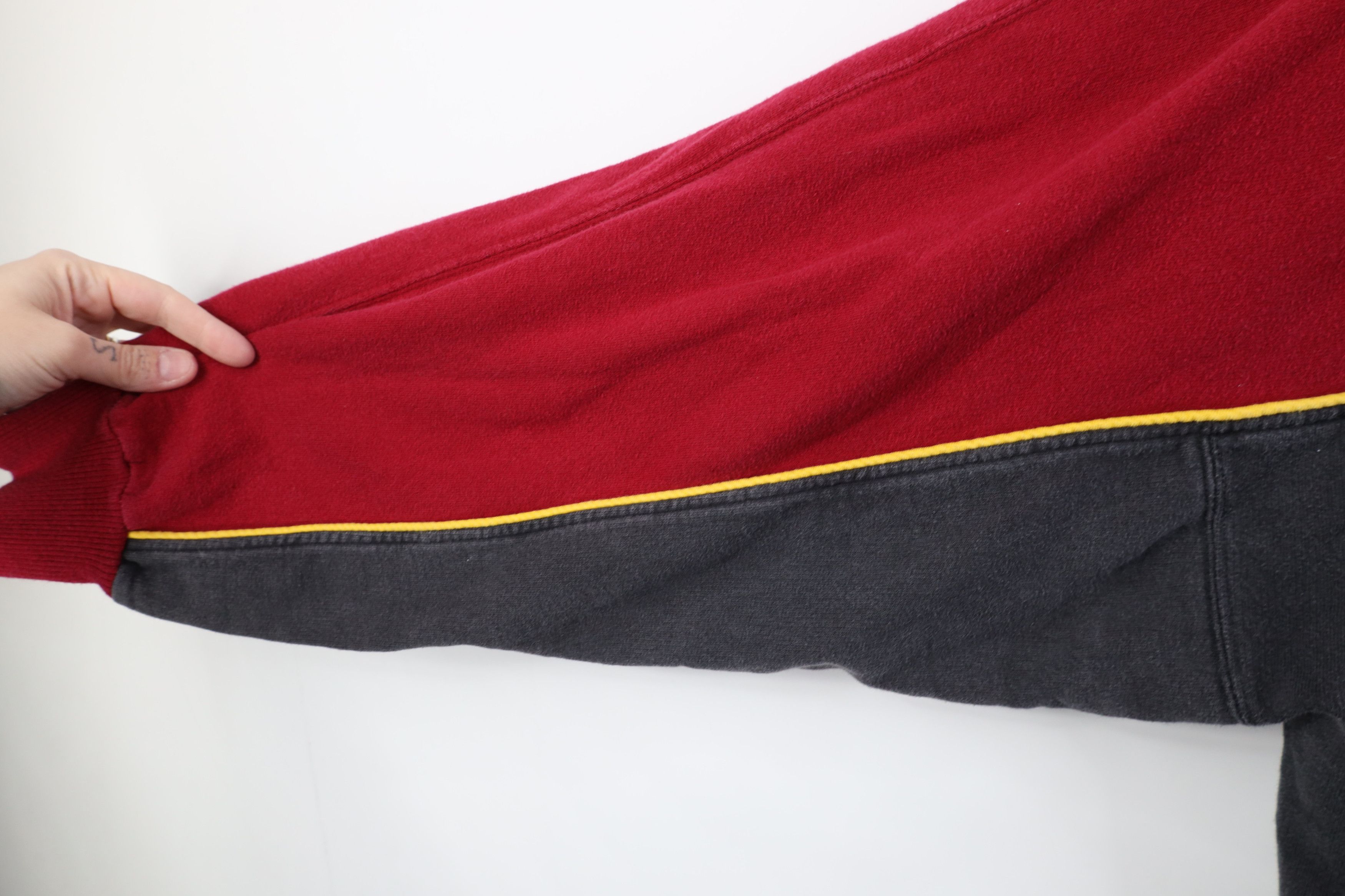 Vintage Vintage 90s Streetwear Block Half Zip Pullover Sweatshirt Size US XXL / EU 58 / 5 - 10 Thumbnail