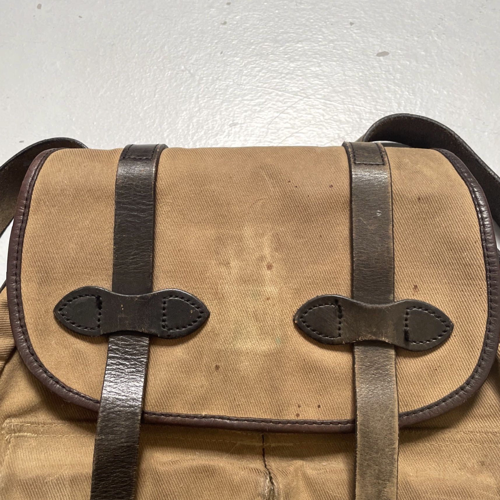 Filson VINTAGE Filson Backpack One size Brown Canvas Leather Cotton 1990s USA Rugged Hiking Travel Rucksack Zipper Talon Size ONE SIZE - 4 Thumbnail