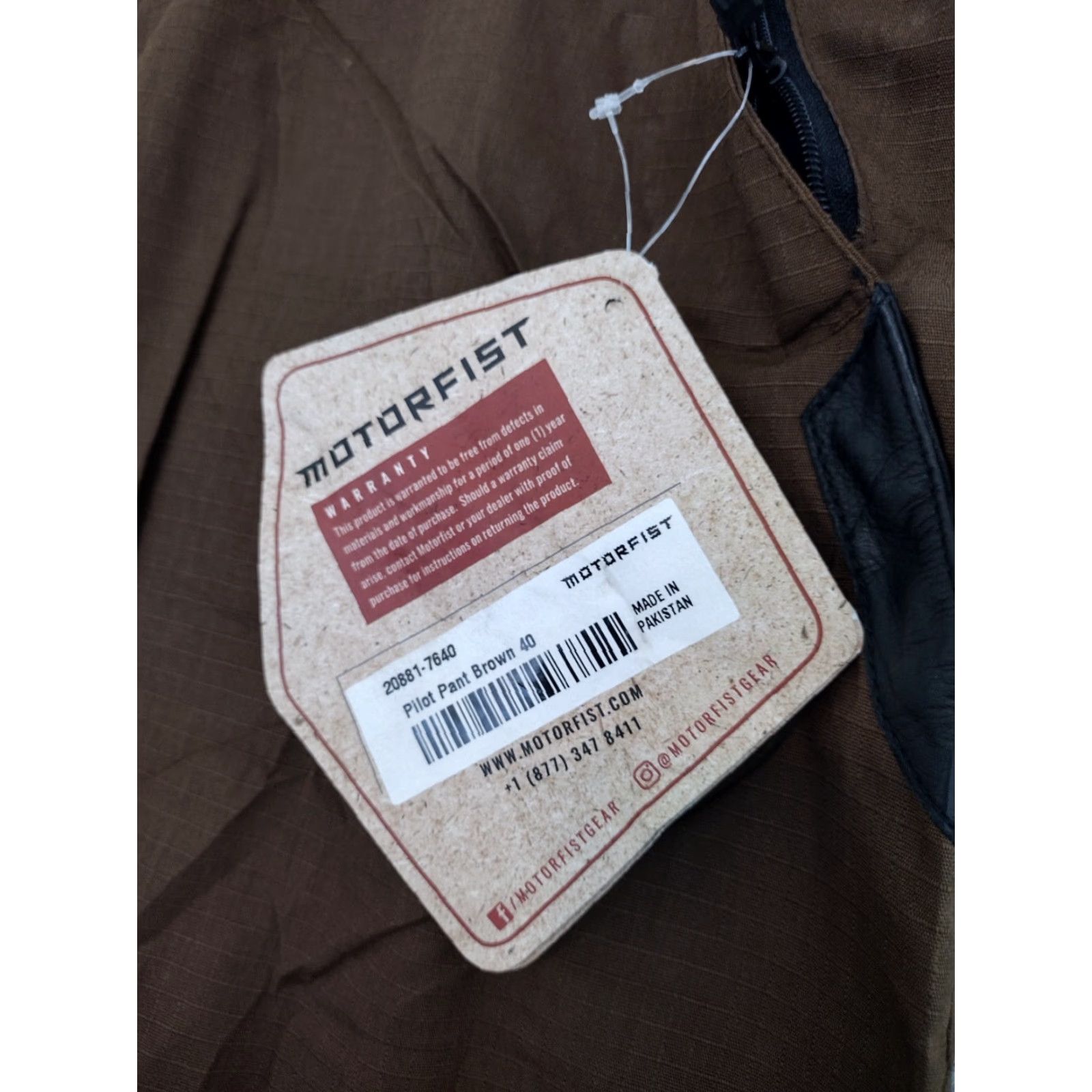 Vintage Motorfist Pilot Pants Mens 2XL Brown Pants 40-42 With Pockets 20881-7640 Size US 39 - 5 Thumbnail