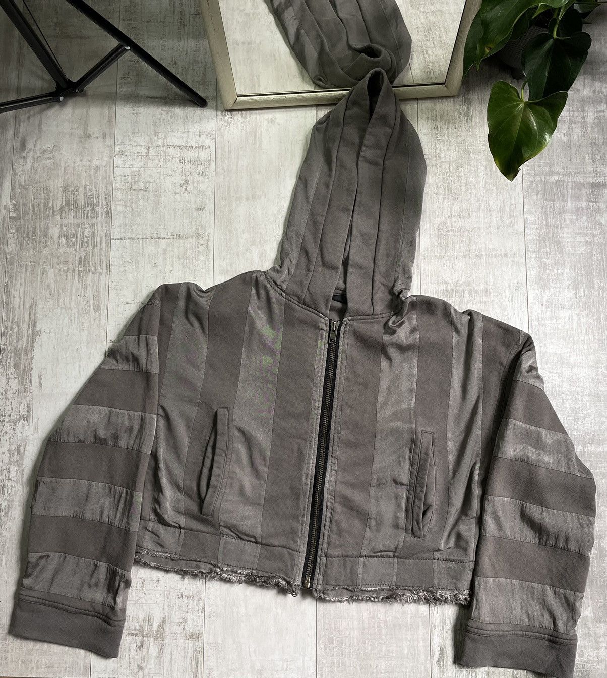 Haider Ackermann SS17 Polonium Zip Hoodie Cropped