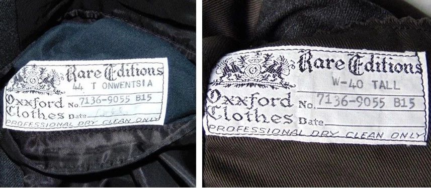 Oxxford Clothes Oxxford Rare Editions Suit 40T Chicago Handmade USA Size 40L - 12 Thumbnail