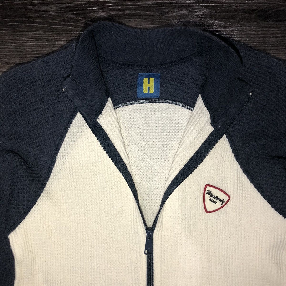 Hysteric Glamour × Japanese Brand Hysteric Glamour zip up knitted jacket with patches Size US M / EU 48-50 / 2 - 9 Thumbnail