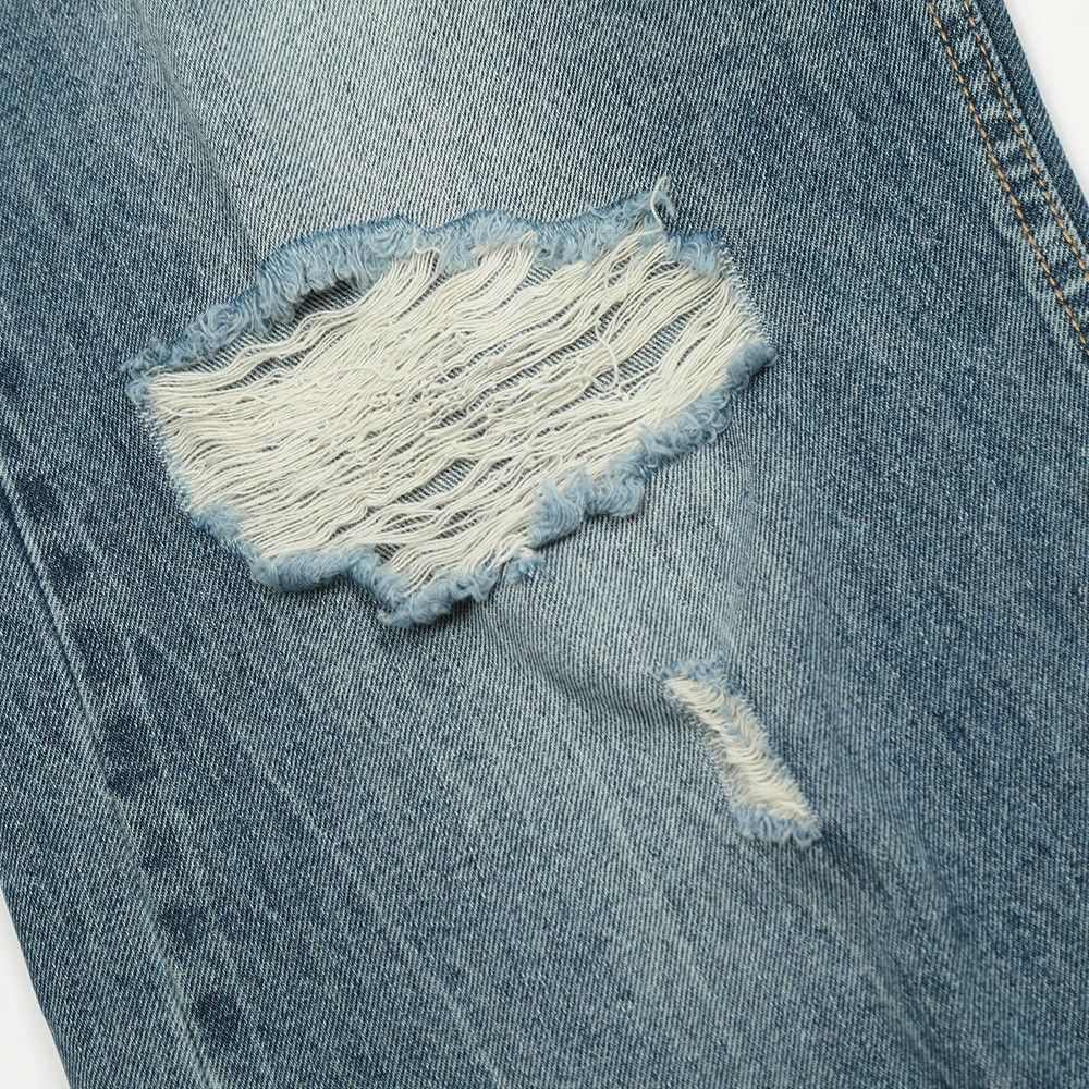 Jean American style washed men's street distressed loose jeans Size US 32 / EU 48 - 4 Thumbnail
