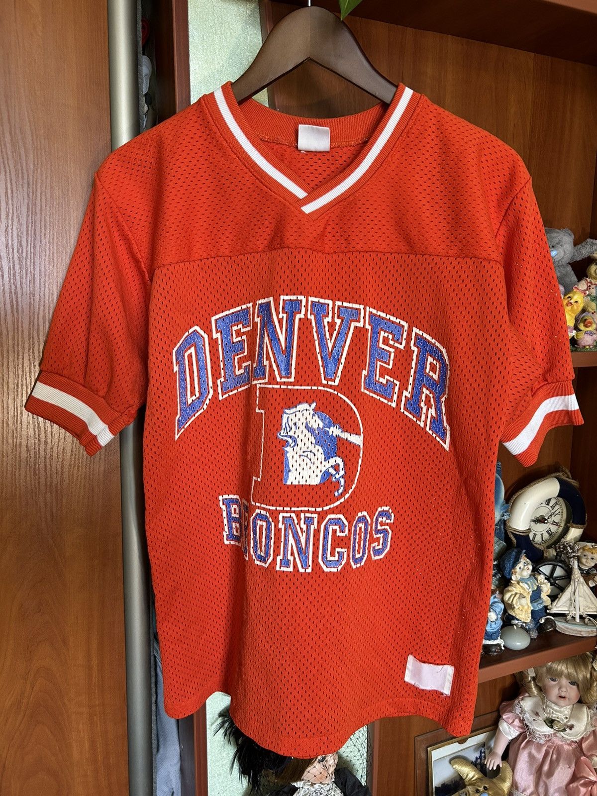 Logo 7 80s 90s Denver Broncos Logo 7 Mesh jersey shirt Vintage Size US M / EU 48-50 / 2 - 2 Thumbnail