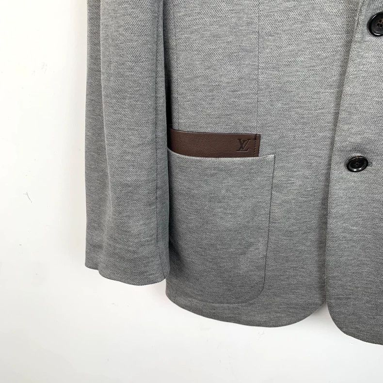 Louis Vuitton Louis Vuitton Grey cotton lapel single-breasted long-sleev Size US S / EU 44-46 / 1 - 4 Thumbnail