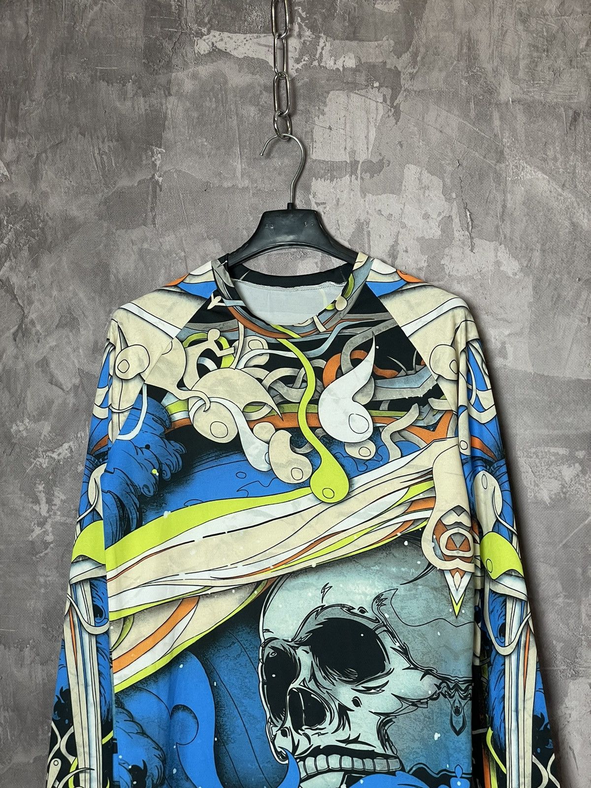 Affliction × Ed Hardy × Vintage Rare Mma Elite Thermal Longsleeve Y2K Affliction Style Size M / US 6-8 / IT 42-44 - 2 Thumbnail