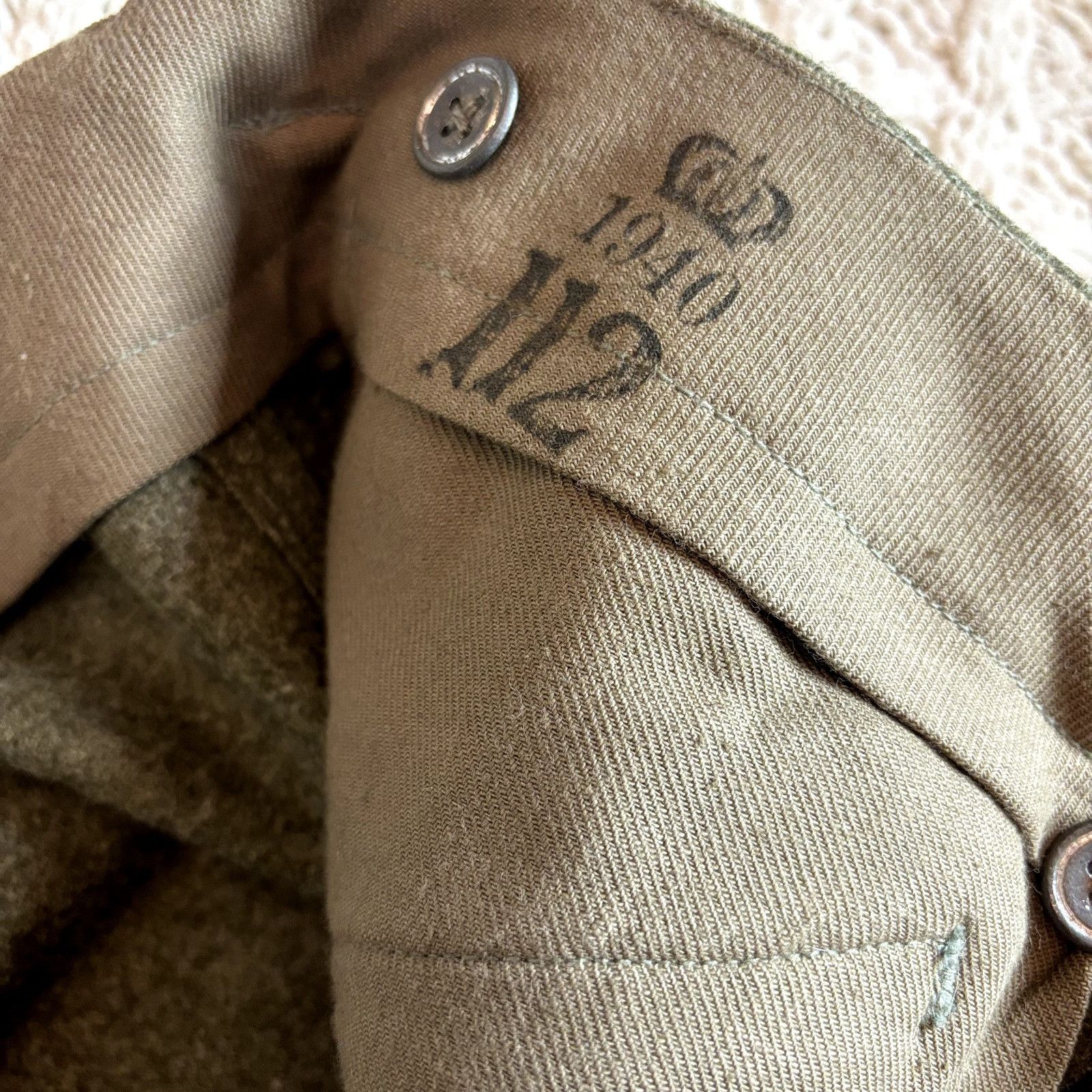 Other WW2 Vintage Army Military Wool Cargo Pocket Pants In New Con Size US 38 / EU 54 - 2 Thumbnail