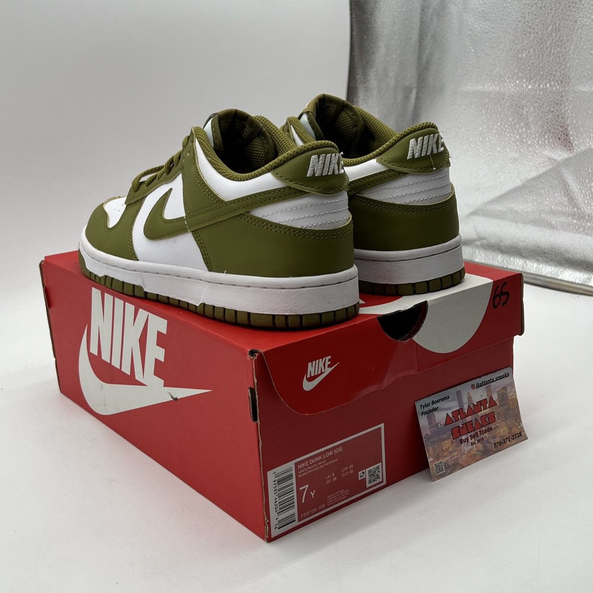 Nike Nike dunk low pacific moss Size US 7 / EU 40 - 4 Thumbnail