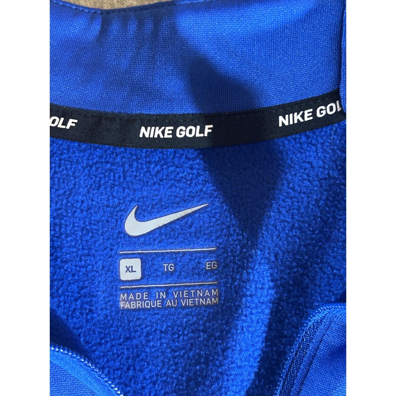 Nike Nike Golf Pullover Mens XL 1/4 Zip Fleece Lined Long Sleeve Colorblock Gray Blue Sweatshirt Size US XL / EU 56 / 4 - 7 Thumbnail