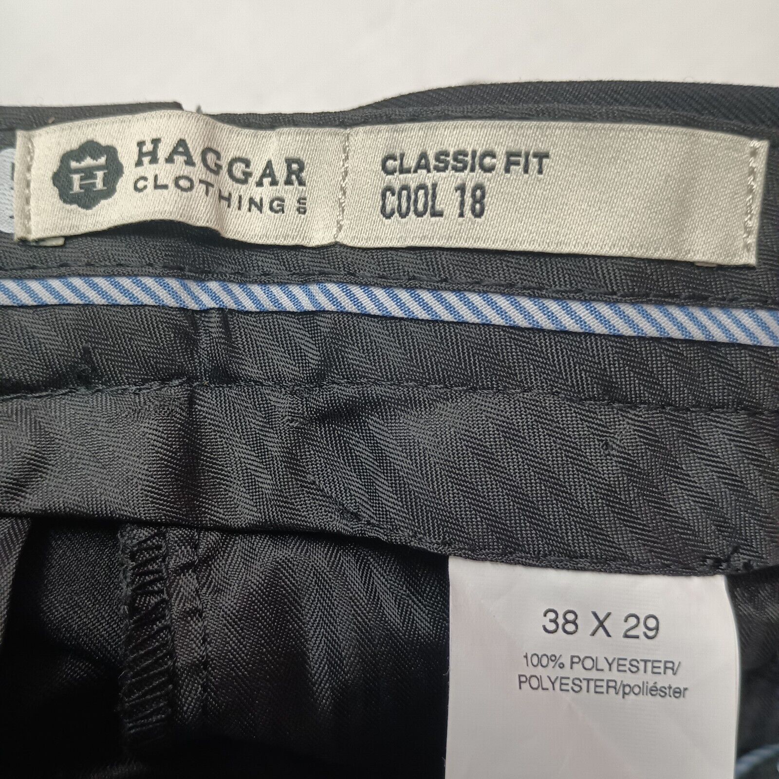 Haggar Haggar Cool 18 Performance Comfort Waist Pants Men's 38x29 Size US 38 / EU 54 - 5 Thumbnail