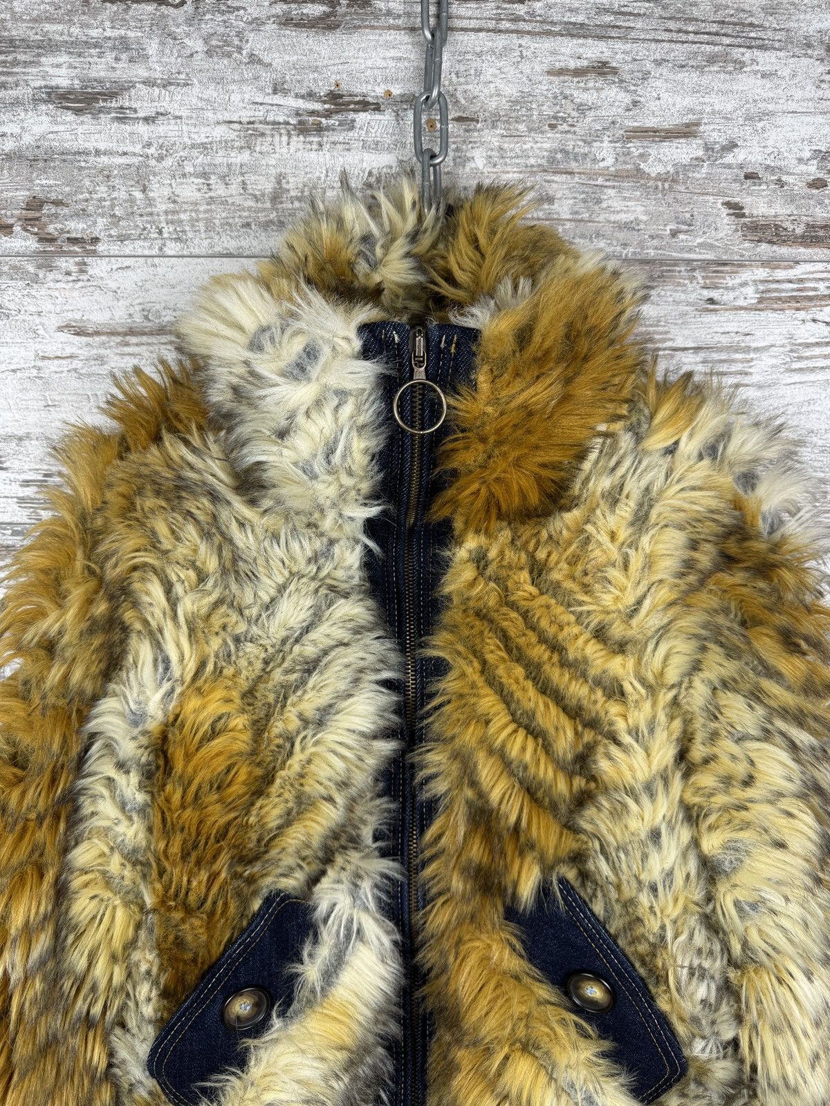 Miss Sixty Miss Sixty Fox Graphic Teddy Faux Fur Coat Y2K Sherpa Jacket Size S / US 4 / IT 40 - 5 Thumbnail