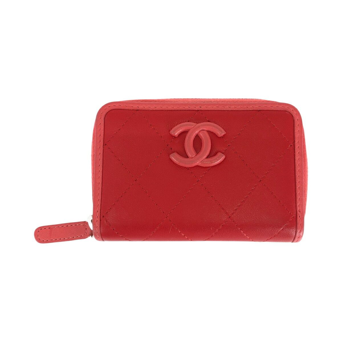 Chanel Chanel Chanel Matelasse Lambskin Compact Wallet Leather Coin Case DUTY FREE for USA Size ONE SIZE - 1 Thumbnail