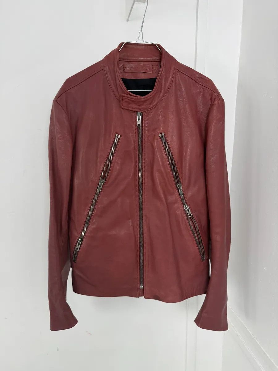 Maison Margiela SS2012 Maison Margiela 5 Zip Red Leather Jacket Size US M / EU 48-50 / 2 - 6 Thumbnail