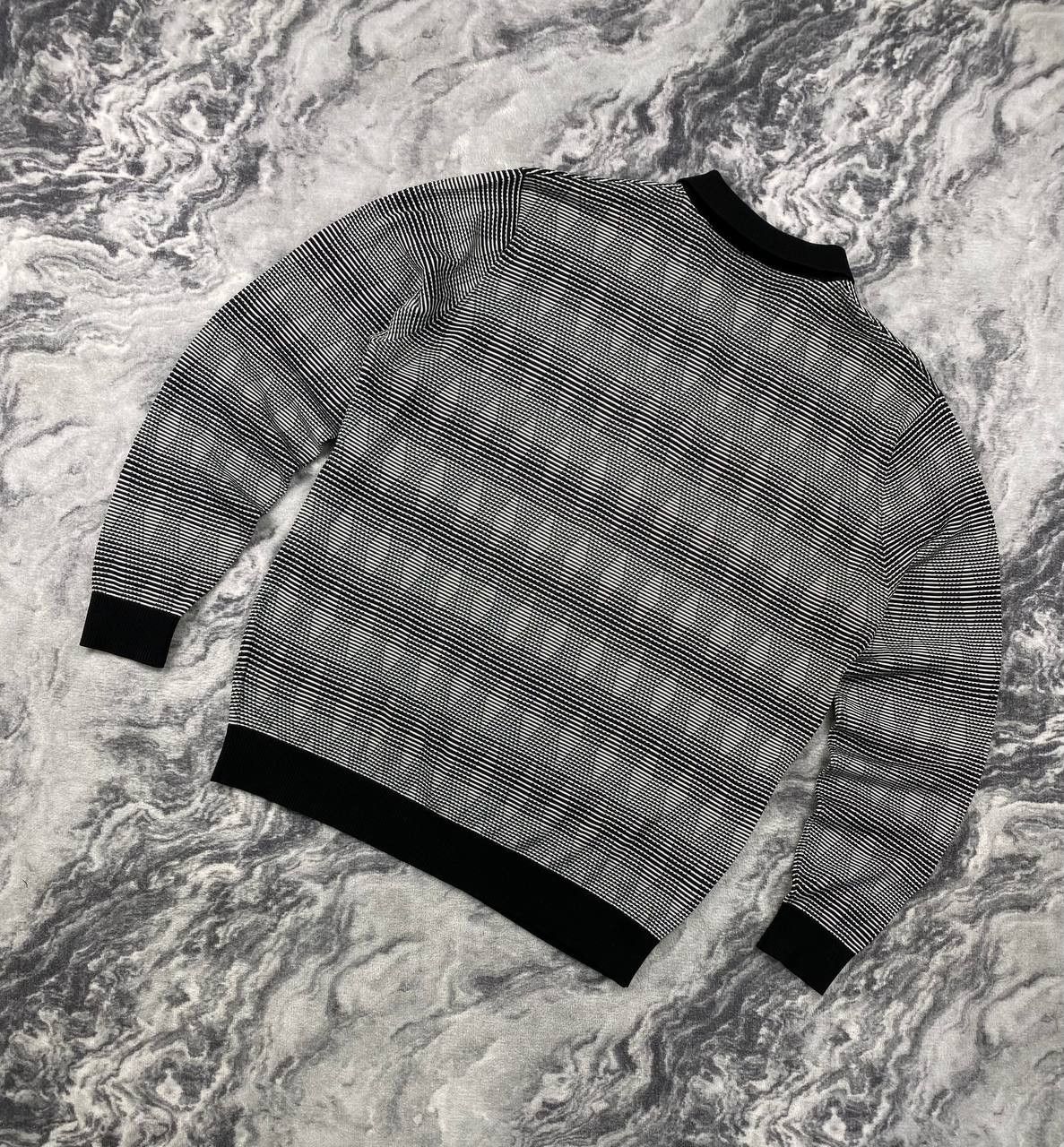 Brioni Vintage Brioni Knit Polo Long Sleeve Sweater Wool Silk Men Size US XL / EU 56 / 4 - 12 Thumbnail