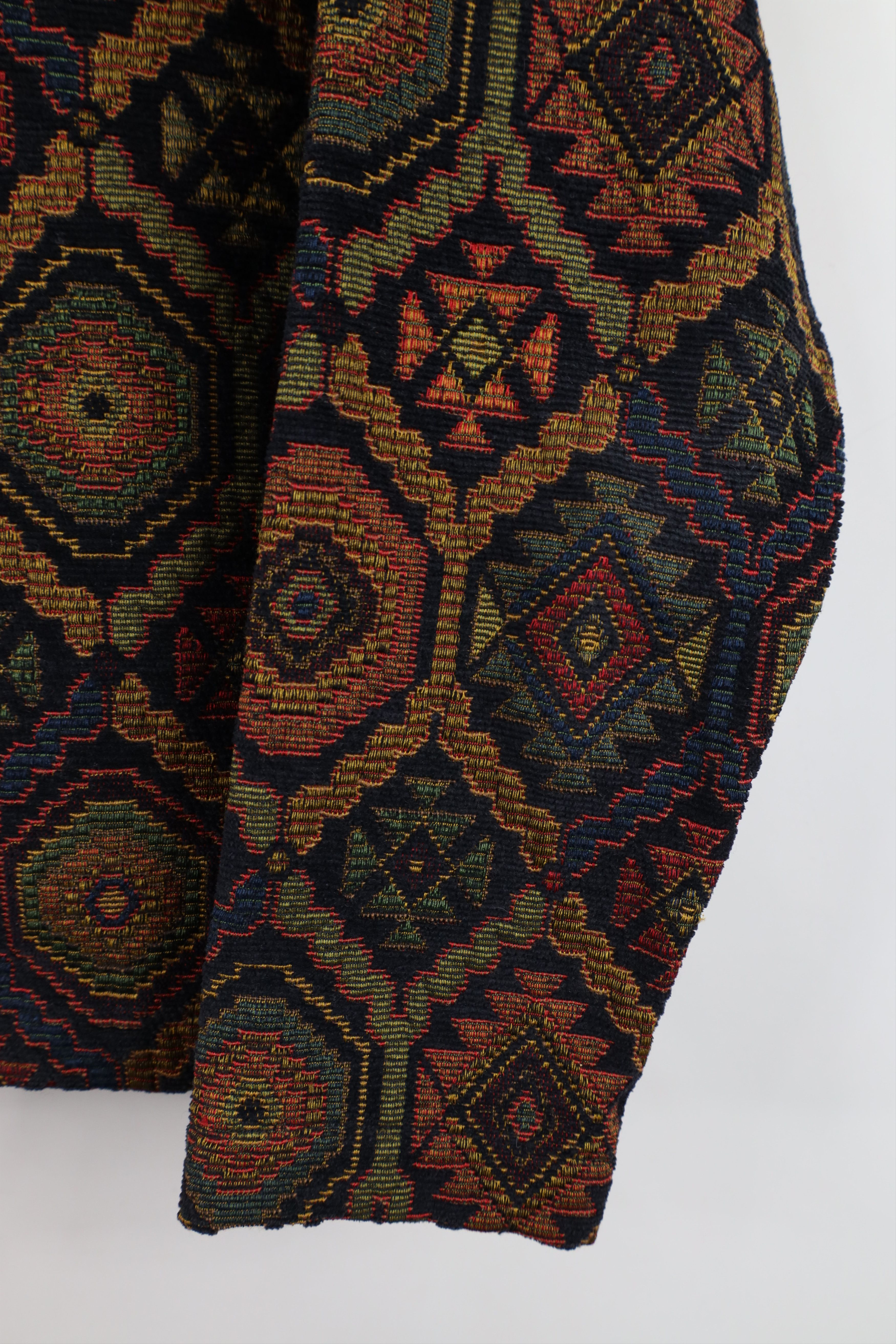 Vintage Vintage 90s Streetwear Geometric Tapestry Blazer Jacket USA Size S / US 4 / IT 40 - 6 Thumbnail